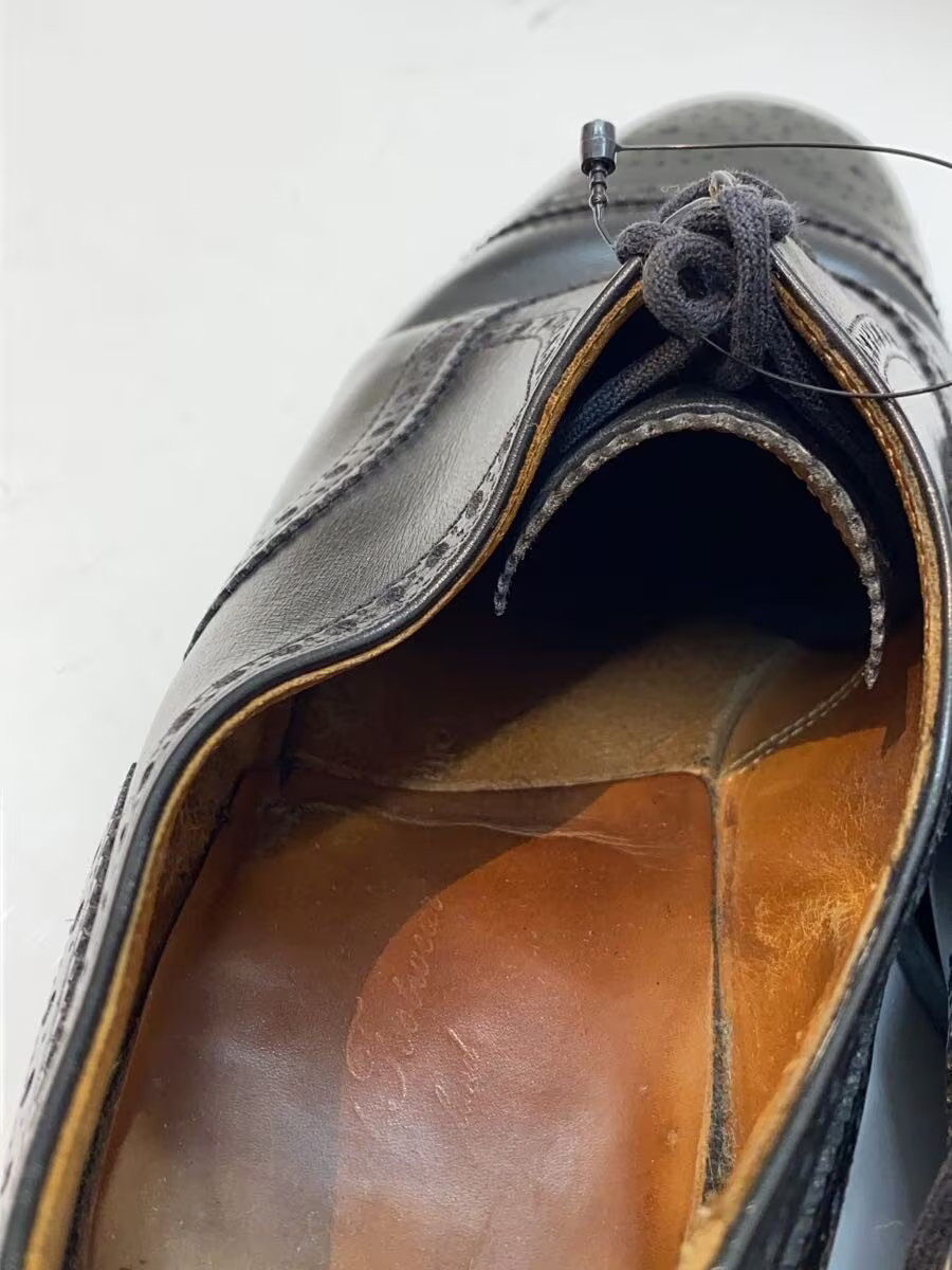Lloyd Footwear Crockett Jones Straight Tip Dress Shoes Us5 Black Leather Grl95