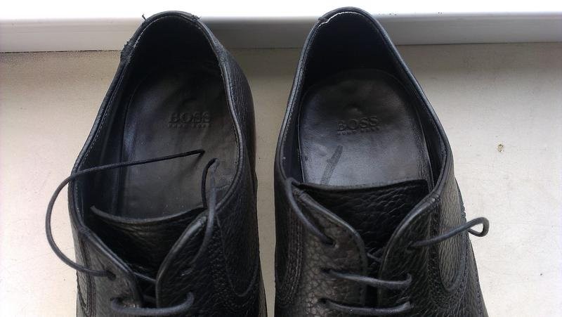 women hugo boss heels black leather 41