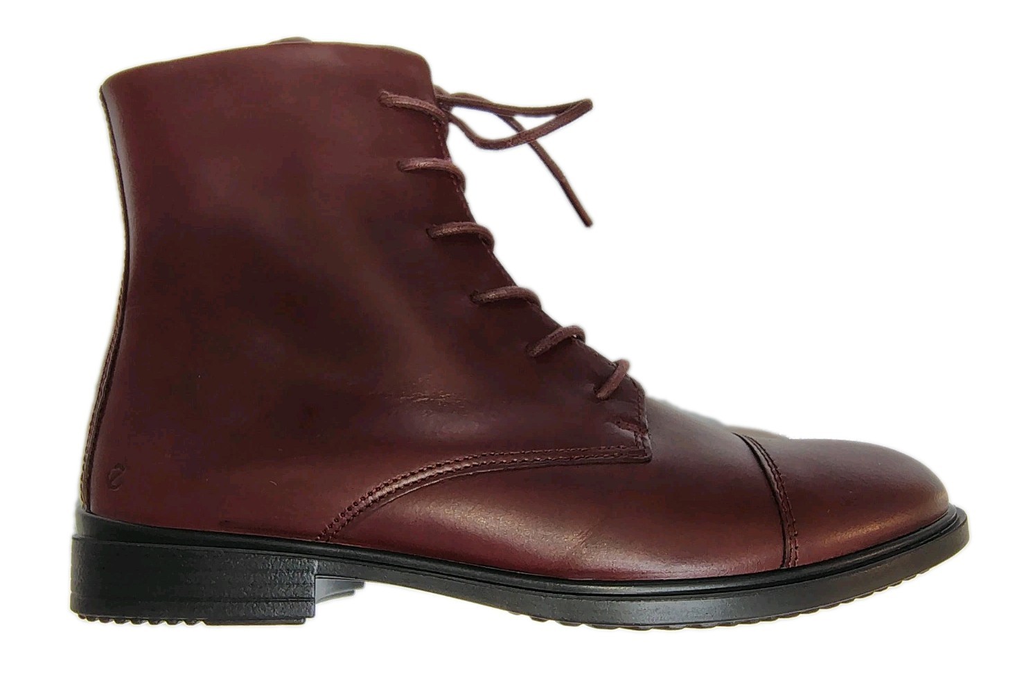 ECCO Touch 15 Lace Up Leather Ankle Booties Oxford Boots US Women 7-7.5 EU38 NEW