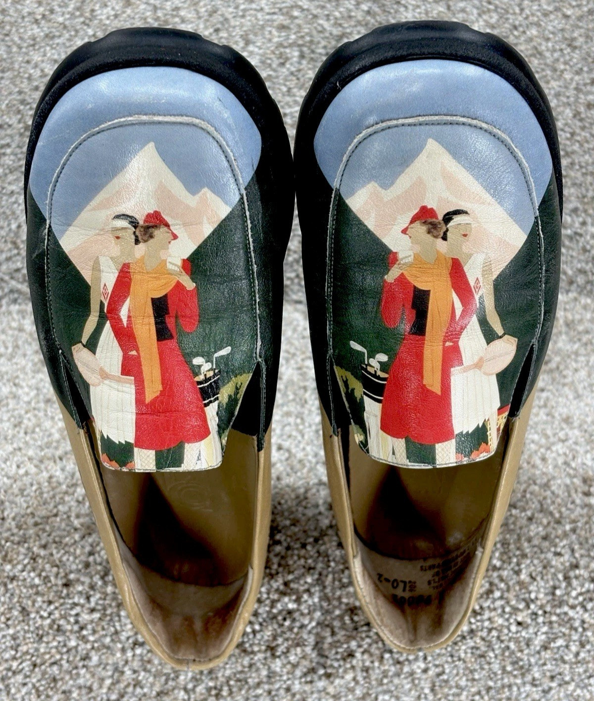 Icon Wearable Art Shoes Brides Les Bains by Léon Benigni Womens Size 7M USA Made