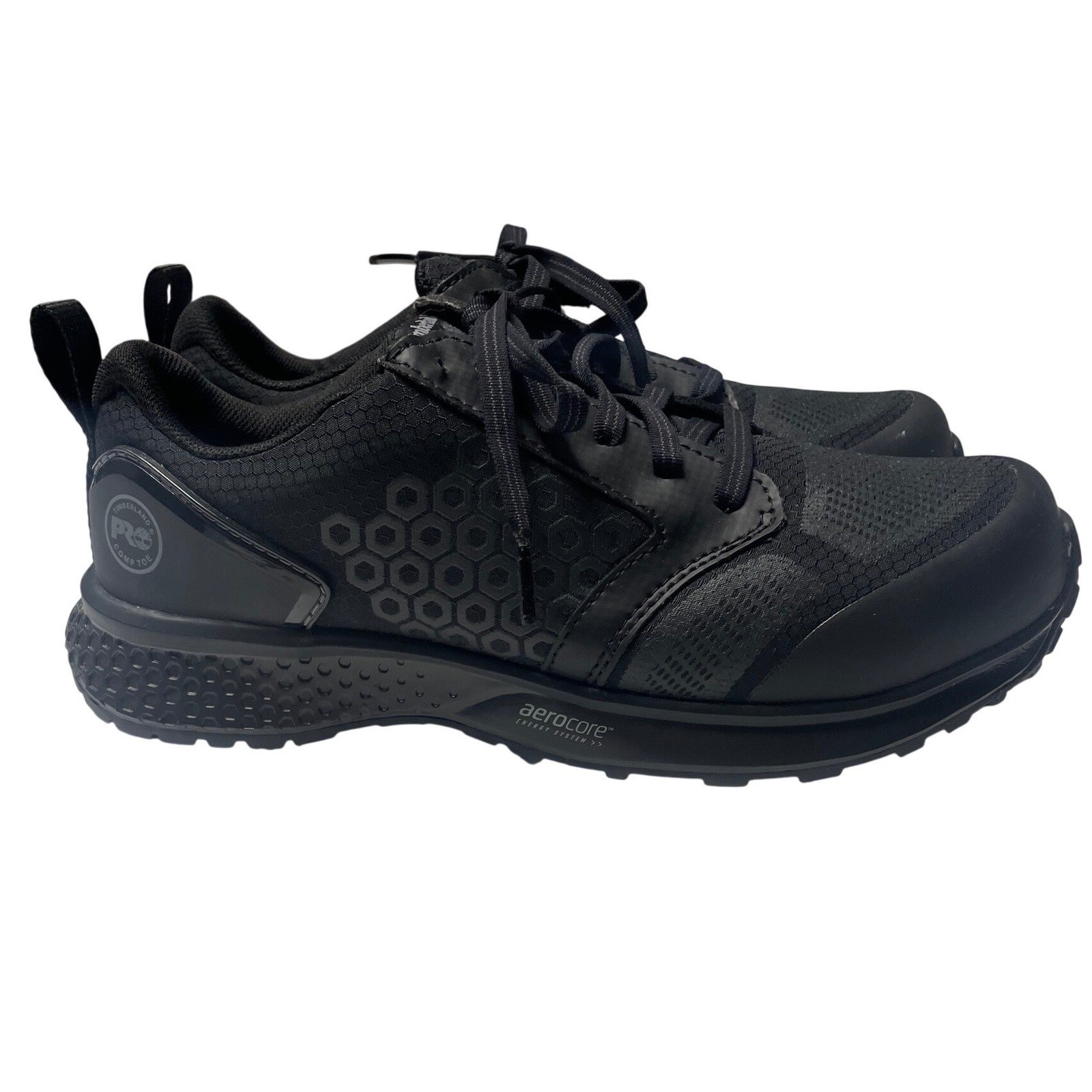 Timberland PRO Black Reaxion SteelToe Workwear Safety Sneaker Women’s 8