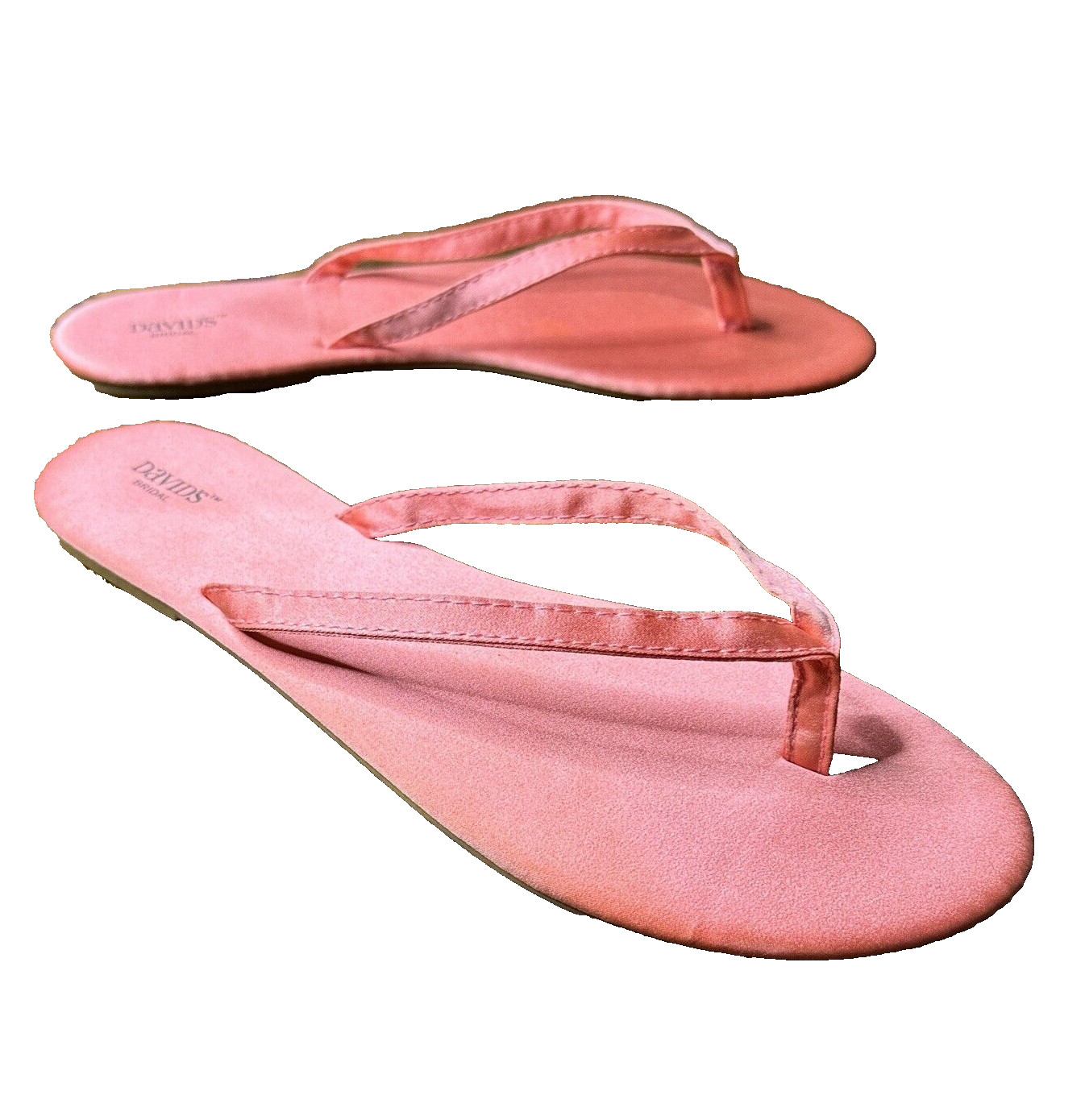David’s Bridal Bridal Bridesmaids Indoor Flats One Size Fits Most Coral Color