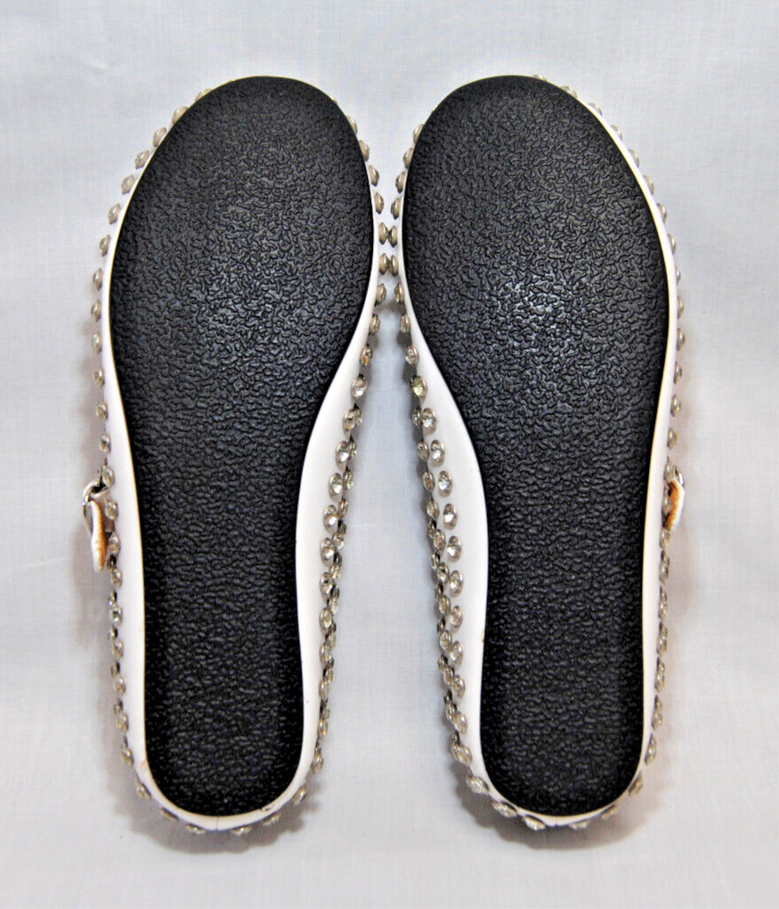Divanne Womens Rhinestone Ballet Flats Mary Jane Shoes with Buckle Strap T2356