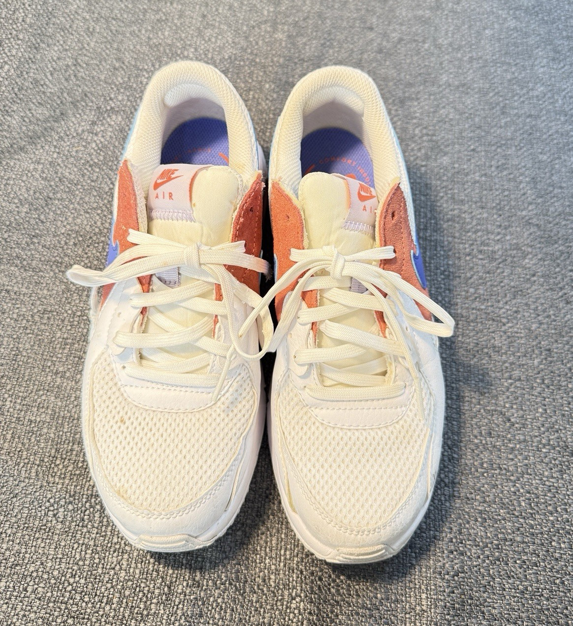 Nike Air Max Excee Pure Violet Magic Ember Low Top Lace-Up Mesh Sneakers