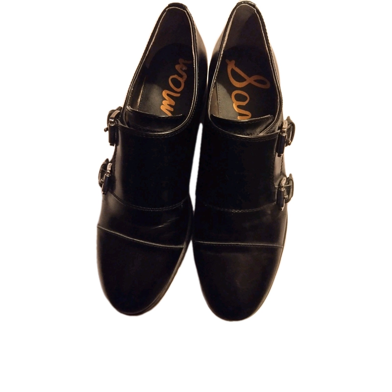 SAM EDELMAN Melanie Black Leather 6.5