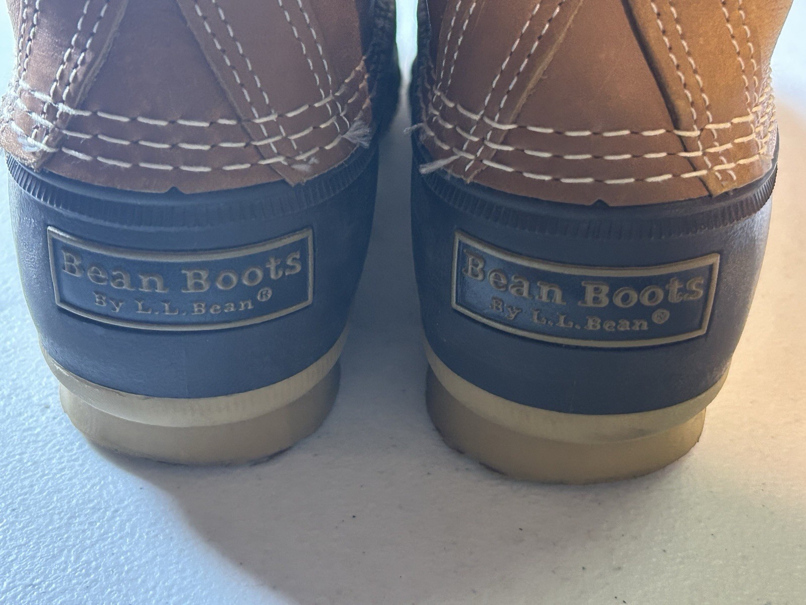 LL BEAN Boot Women’s Waterproof Duck Size 8M Brown 8″ Leather Made in the USA!