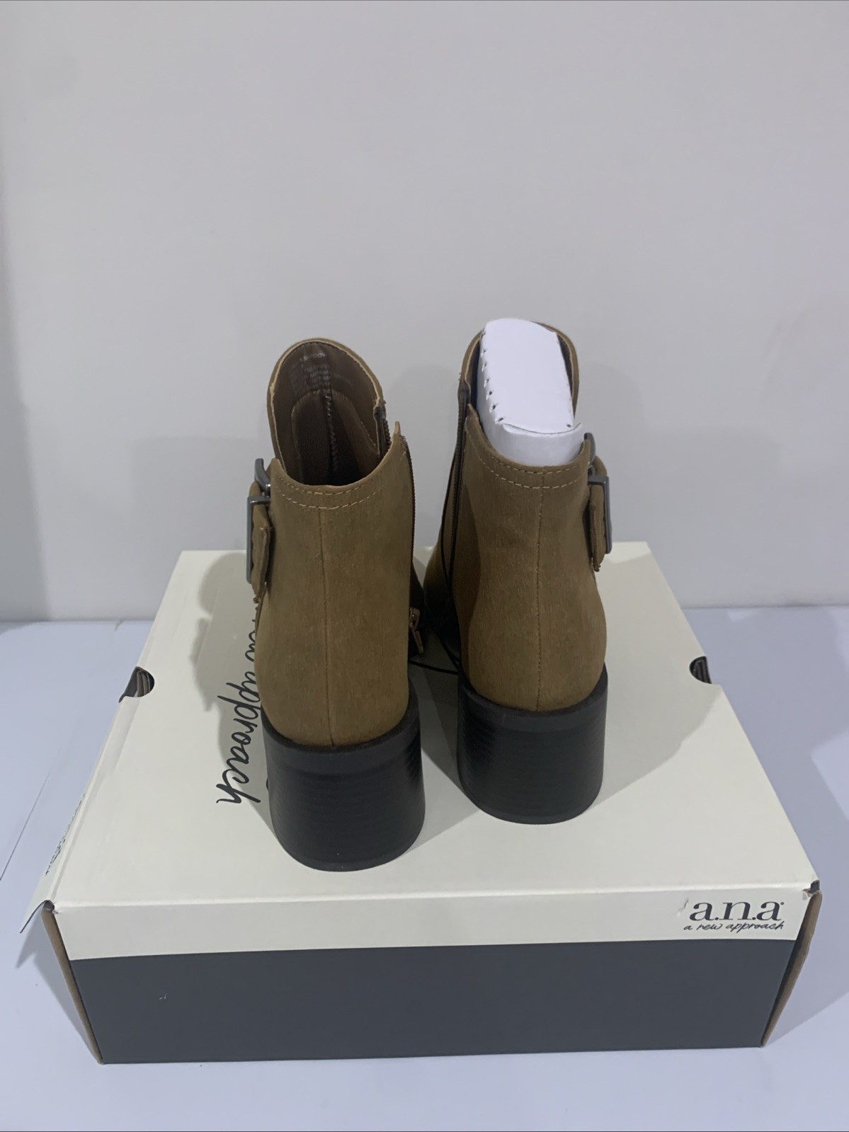 A.N.A. Women’s Faux Suede Tan Shadow Booties – Size 8- NWT