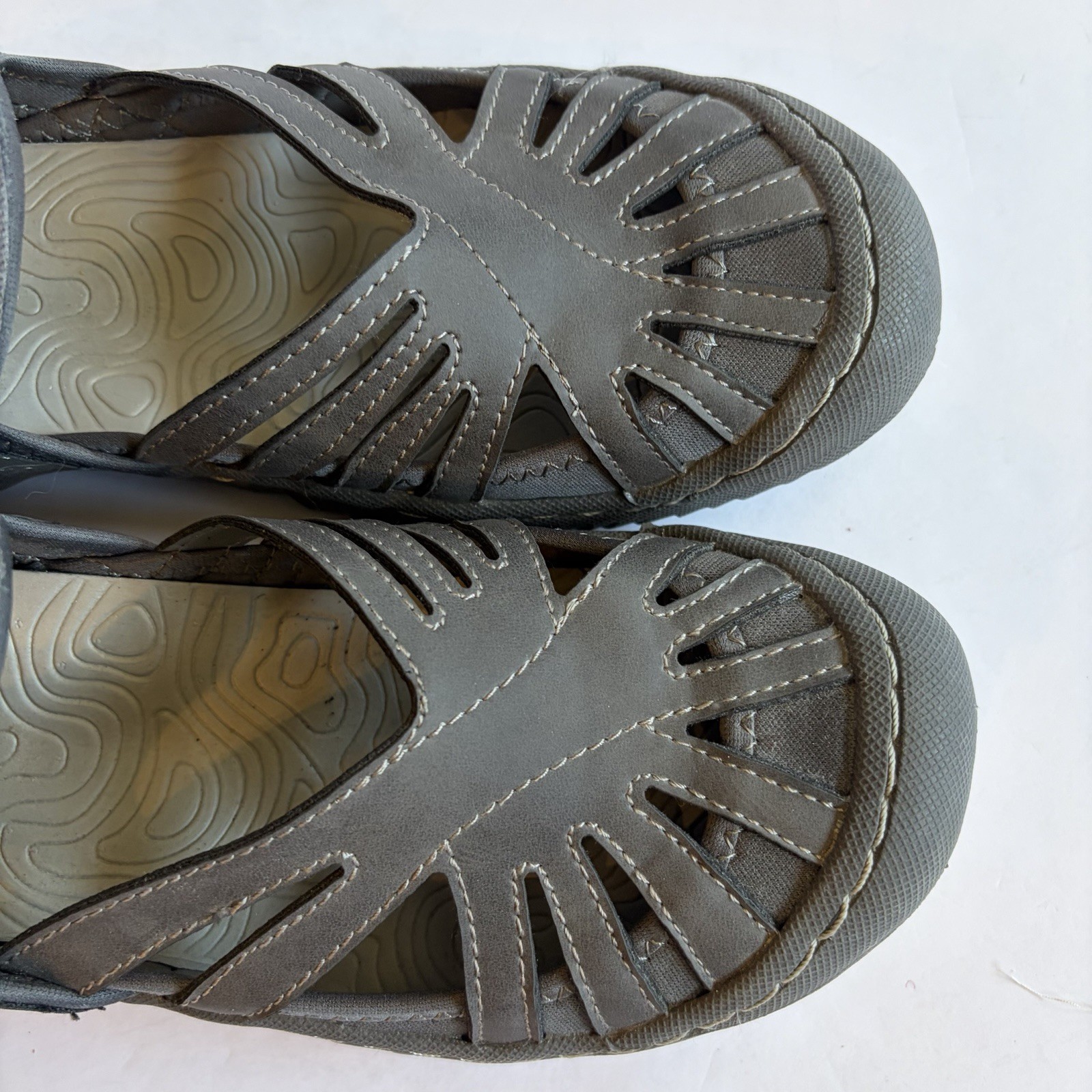 Jambu JSport POPPY Grey Sport Sandals New Womens Shoes, Size 7.5