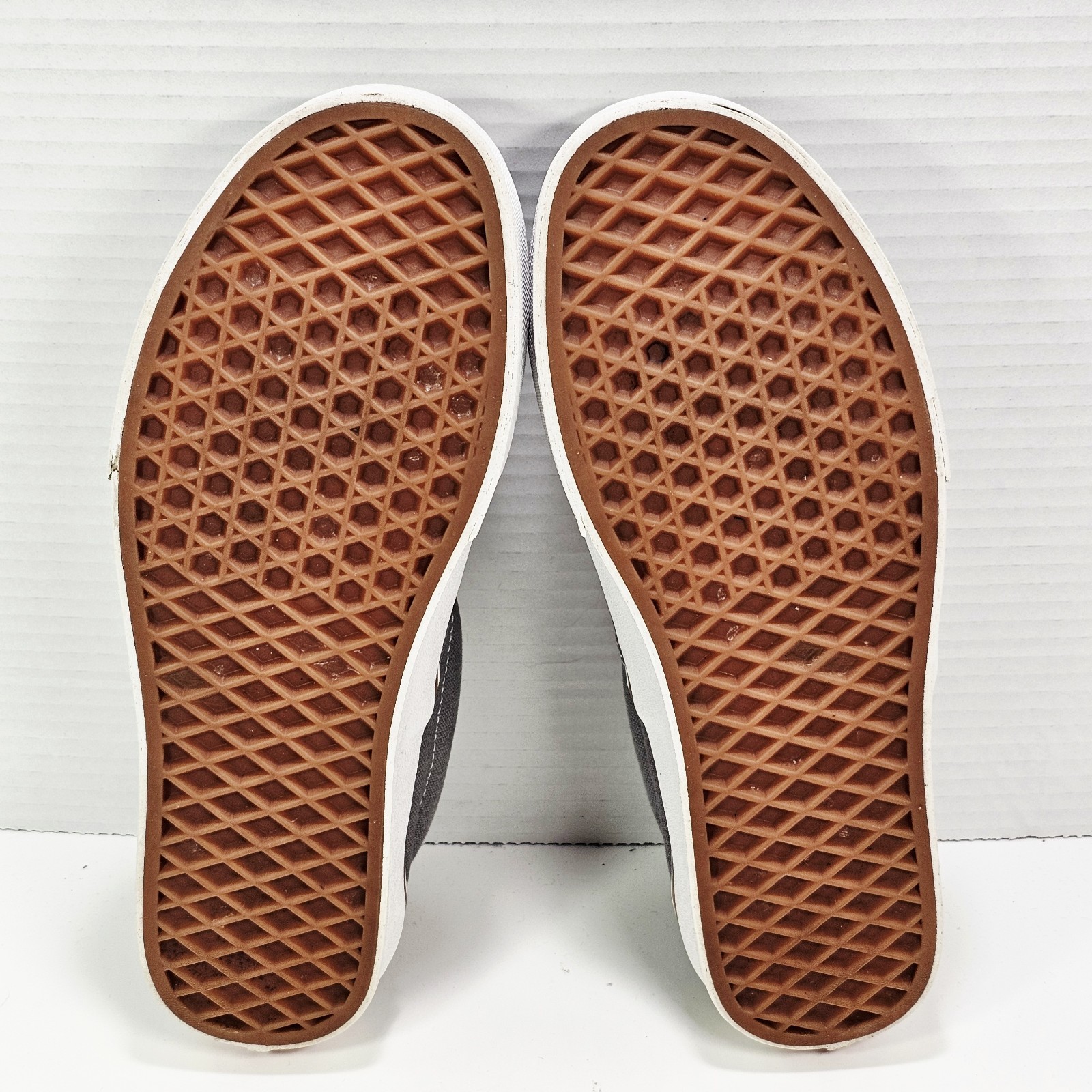 VANS Era 59 Womens 9.0 M C&L Sneakers Frost Gray Chevron Canvas Leather 500714