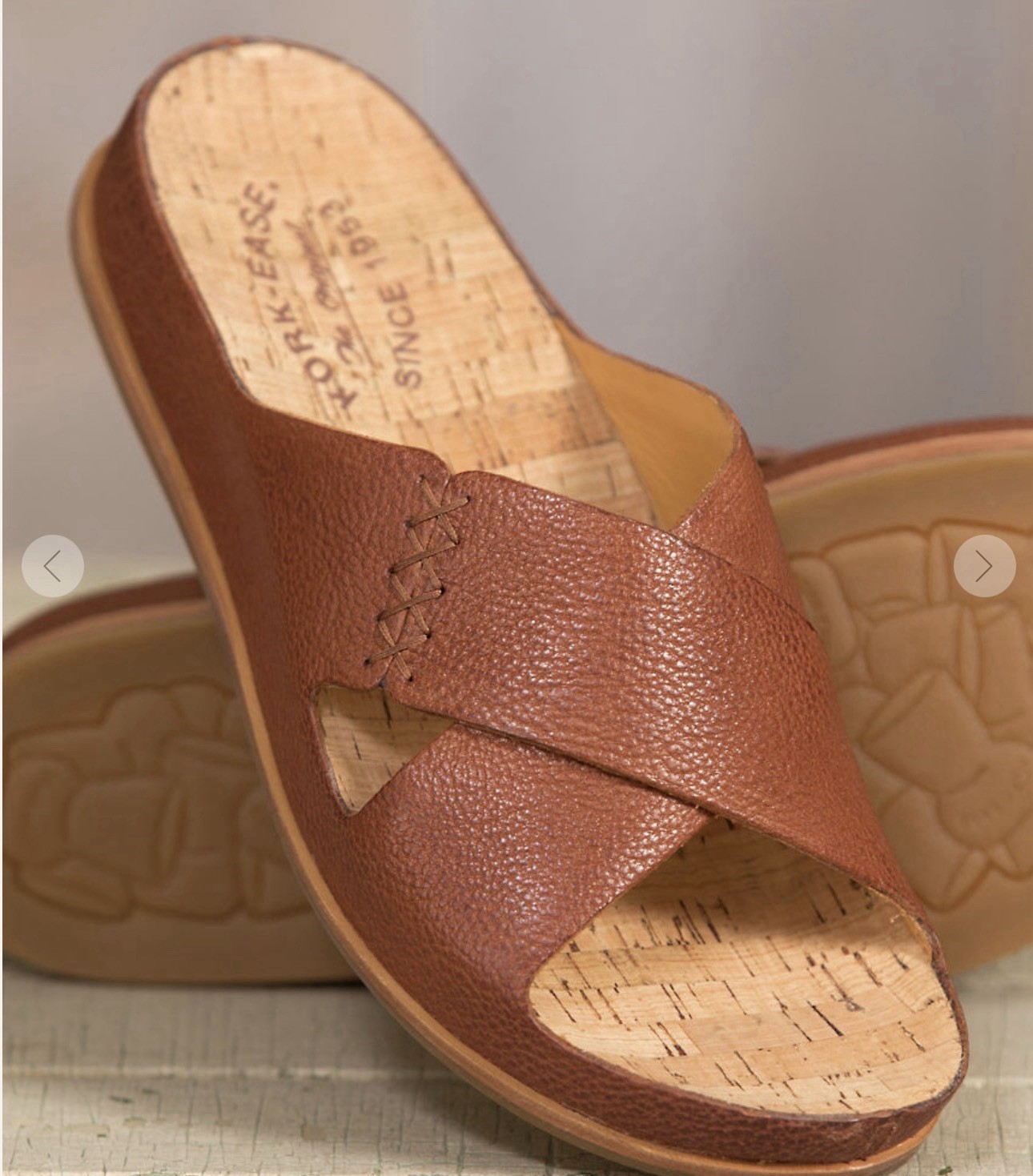 Kork-Ease Amboy Leather Slide Sandal Women’s Size 9M Cork Footbed $135 Sold Out