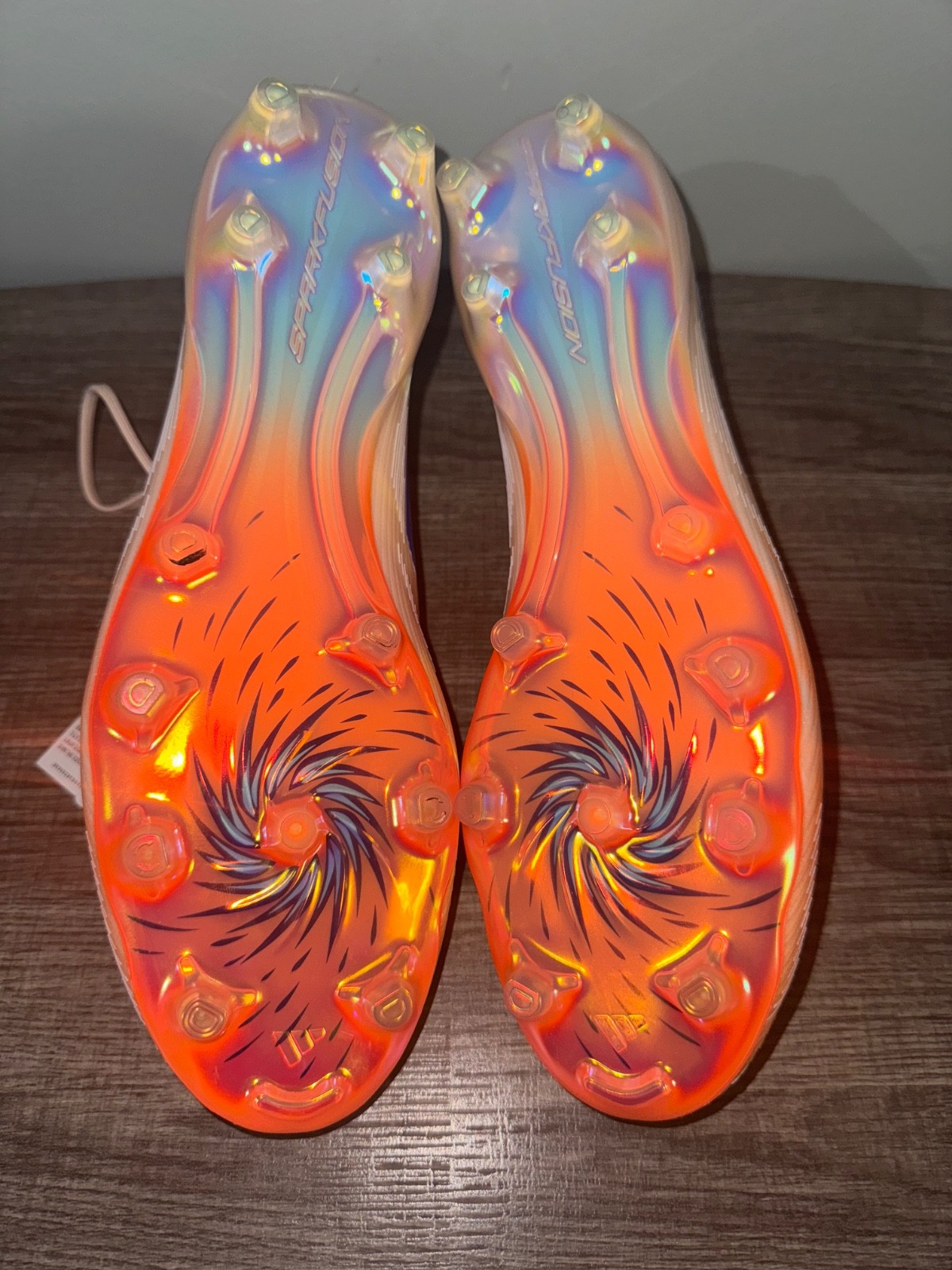 Adidas F50 Sparkfusion Elite Mid Soccer Cleats Orange Women Size 11.5 JH7647