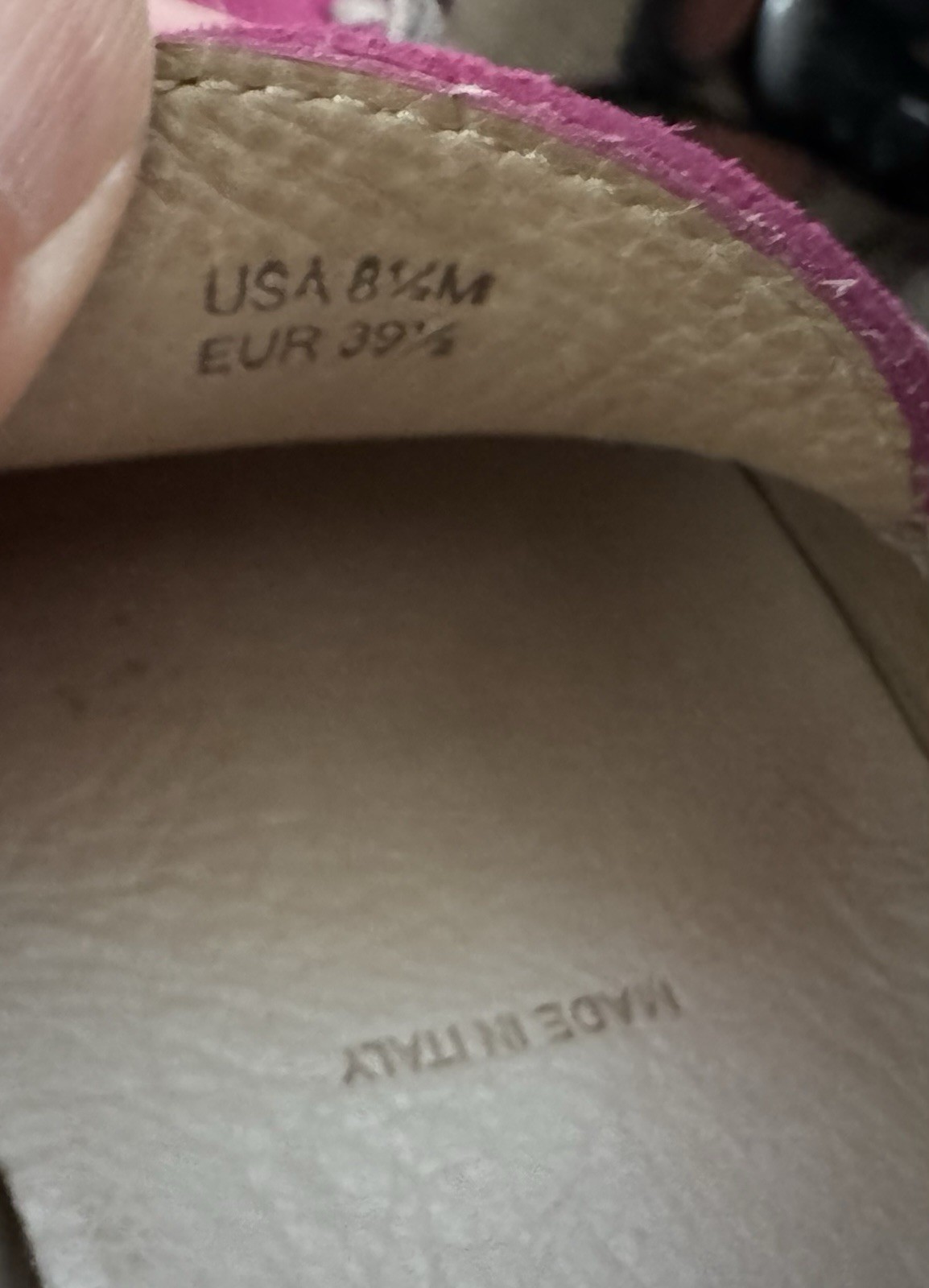 Vera Wang Fuschia Pink Shoes 8.5M Dorian Loafers No Box Great Condition