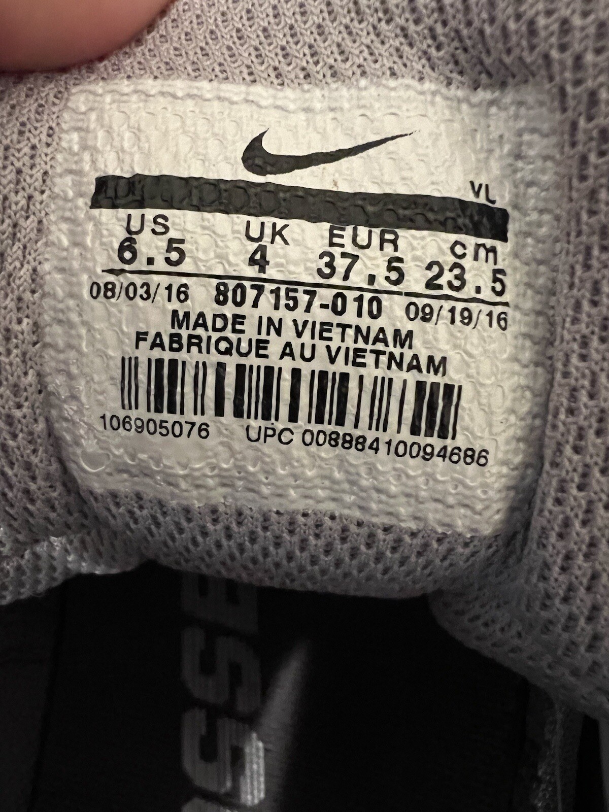 Size 6.5 – Nike SpeedLax Gray