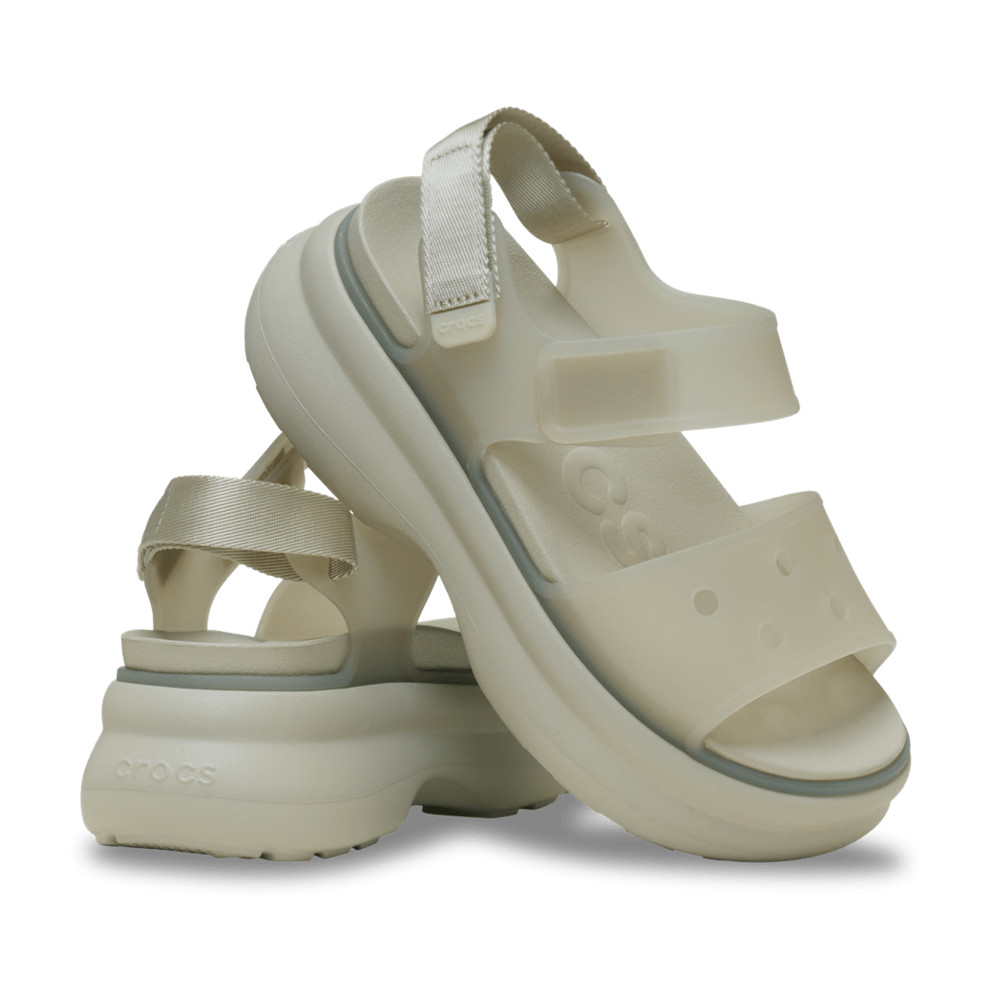 NEW CROCS Soho Frosted Y Strap Sandal 212651 Meteor Beige