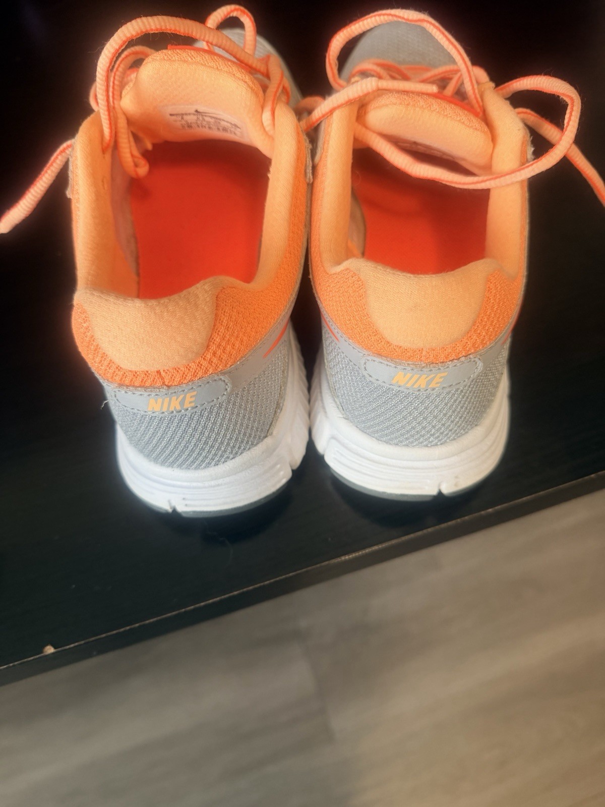 Nike Revolution 2 Women’s Low Top Lace-Up Running Sneaker Gray/Orange 554900-030