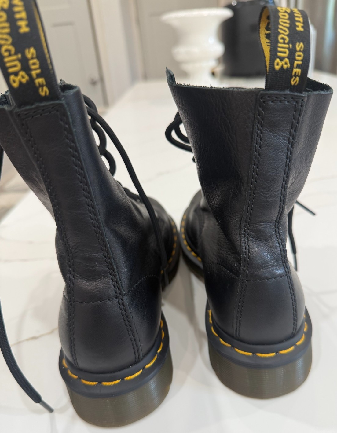 Dr. Martens 1460 Pascal Virginia Leather Boots for Women, Size US 5