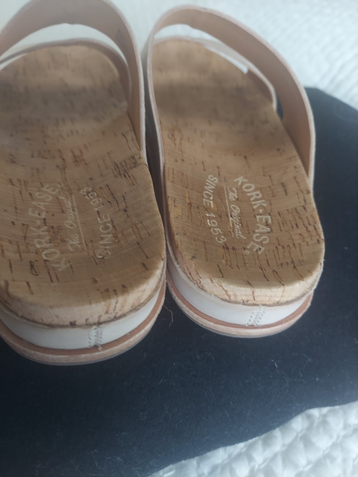 Kork Ease leather slides size 8 new without box