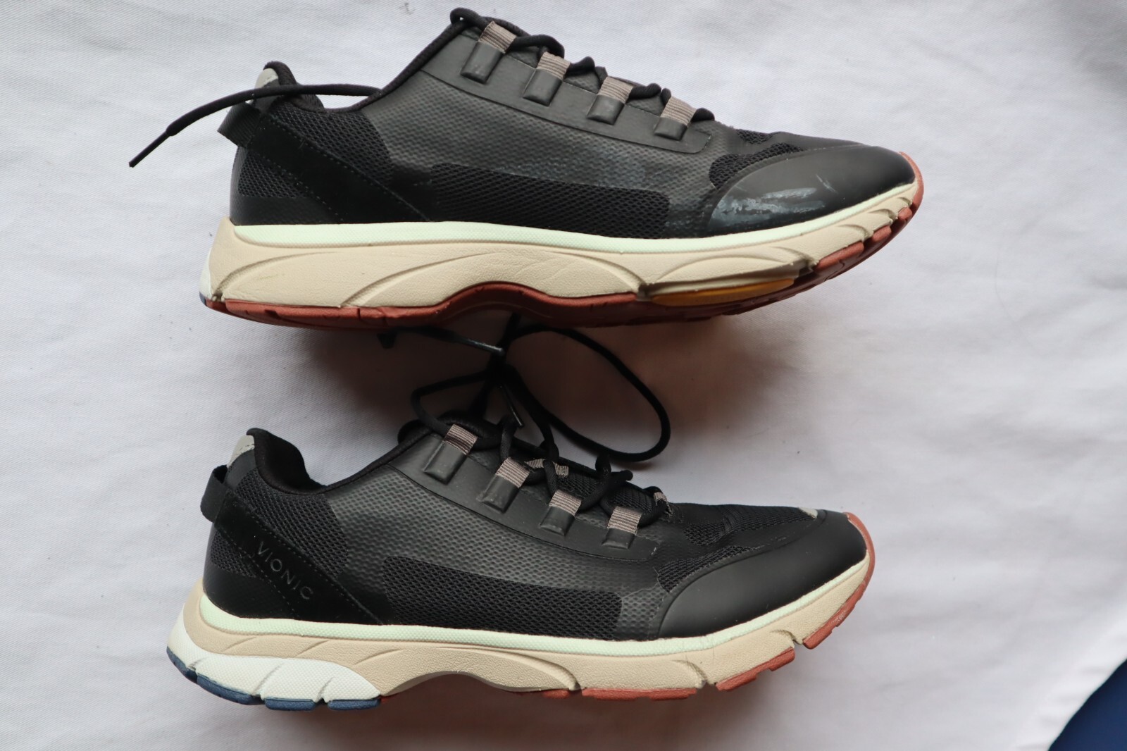 Black Synthetic & Textile VIONIC Edin Laced Sneakers 8.5