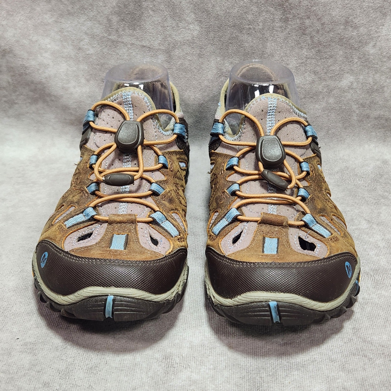 Merrell All Out Blaze Sieve Womens 10 Brown Blue Hiking Water Sandals J65248
