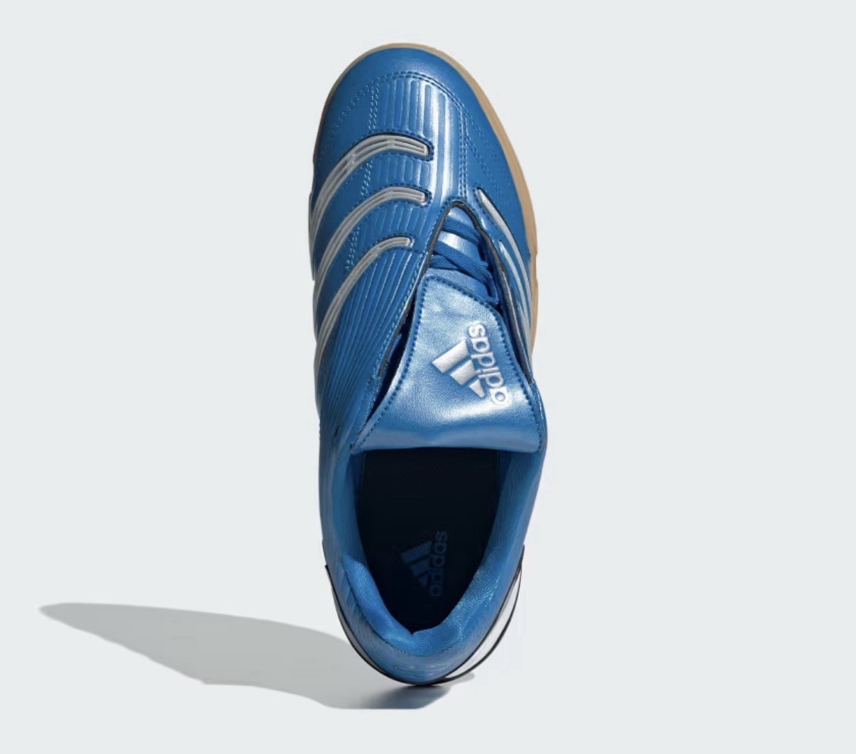 Size 6- adidas Predator Sala Blue Silver Metallic Gum W NIB