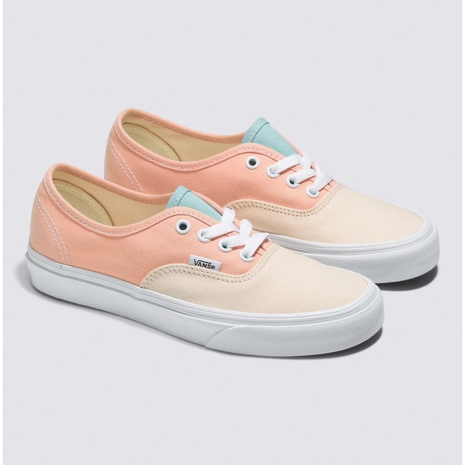 Gently Worn Vans Pastel Multi Color Block Authentic Women 9/Men 7.5