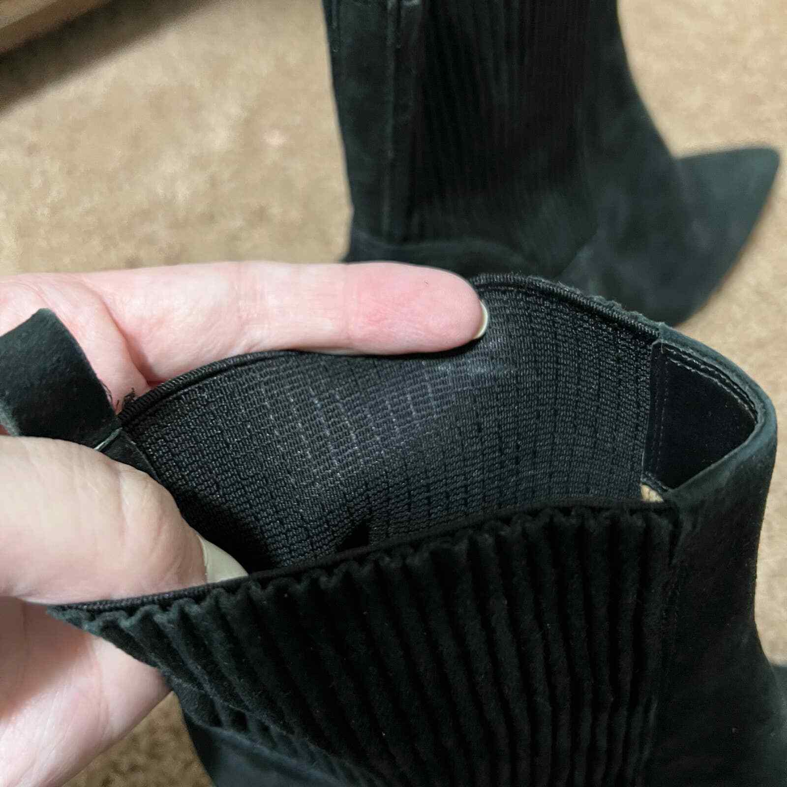 Via Spiga Corene Sock Boot Black Size 7