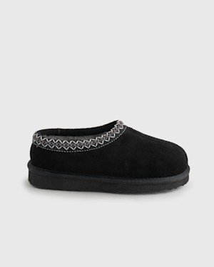 Quince Australian Shearling Clog Slipper Black Shoes 7