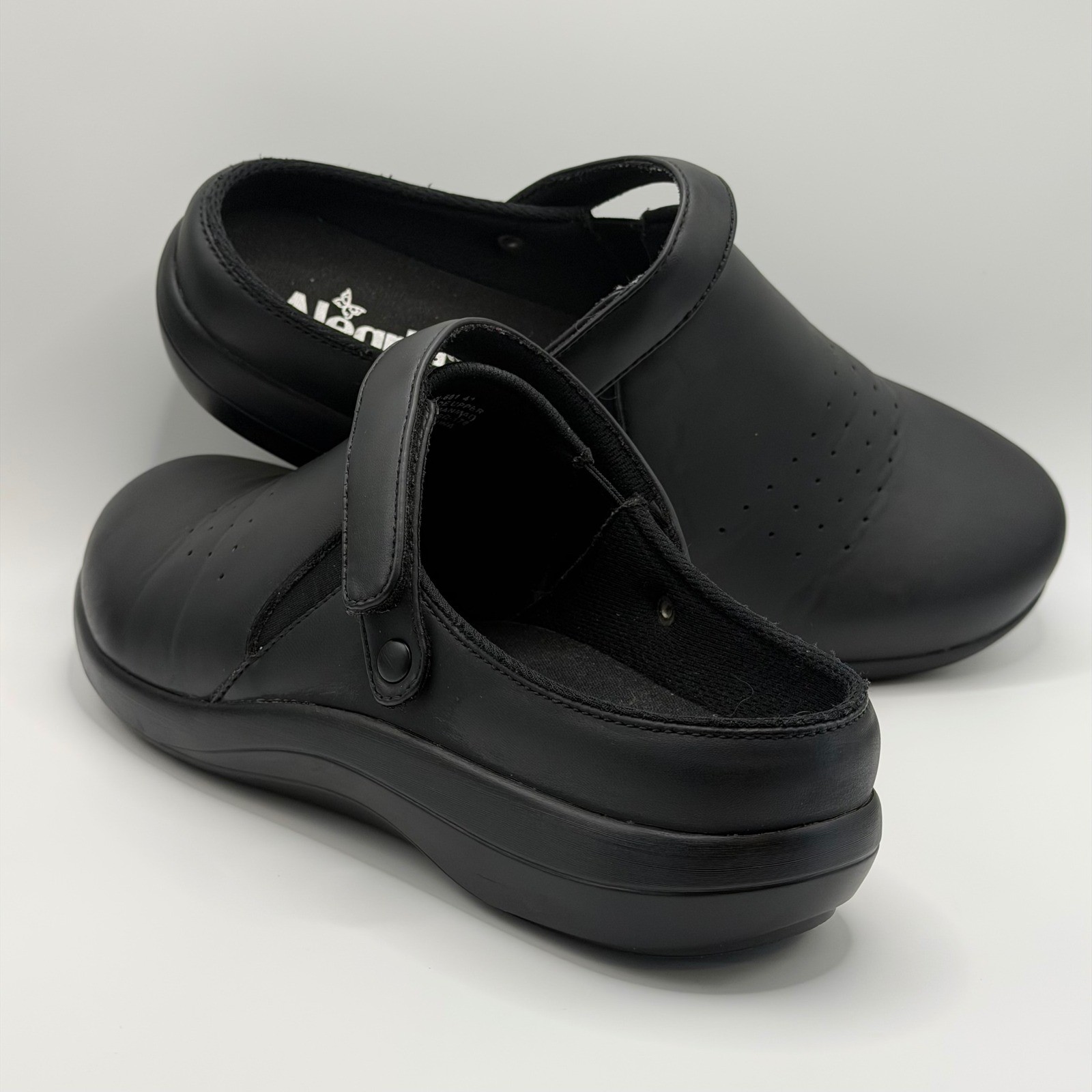 Alegria by PG Lite Black Professional Nursing Clogs Shoes Mens 41 Womens 10-11