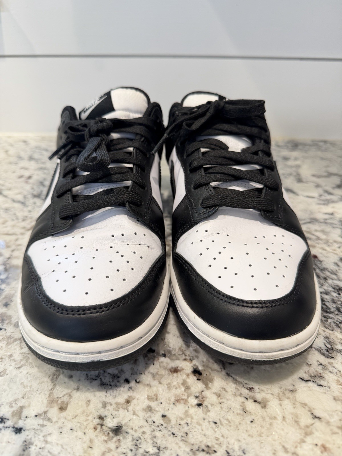 Nike Dunk Low “Panda” Black White Leather Style #DD1391-100 Men’s Sz 10.5