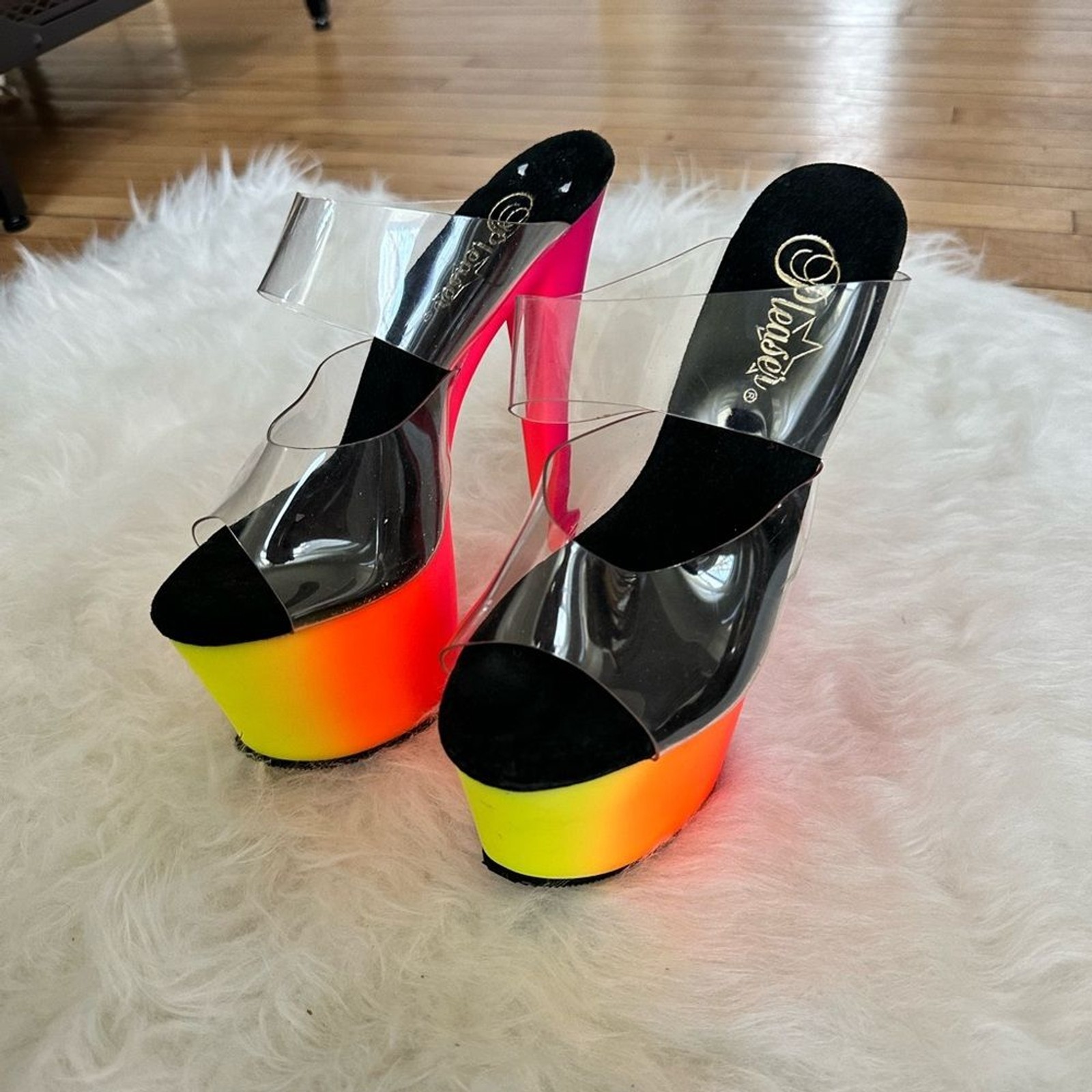Pleaser Heels UV Rainbow