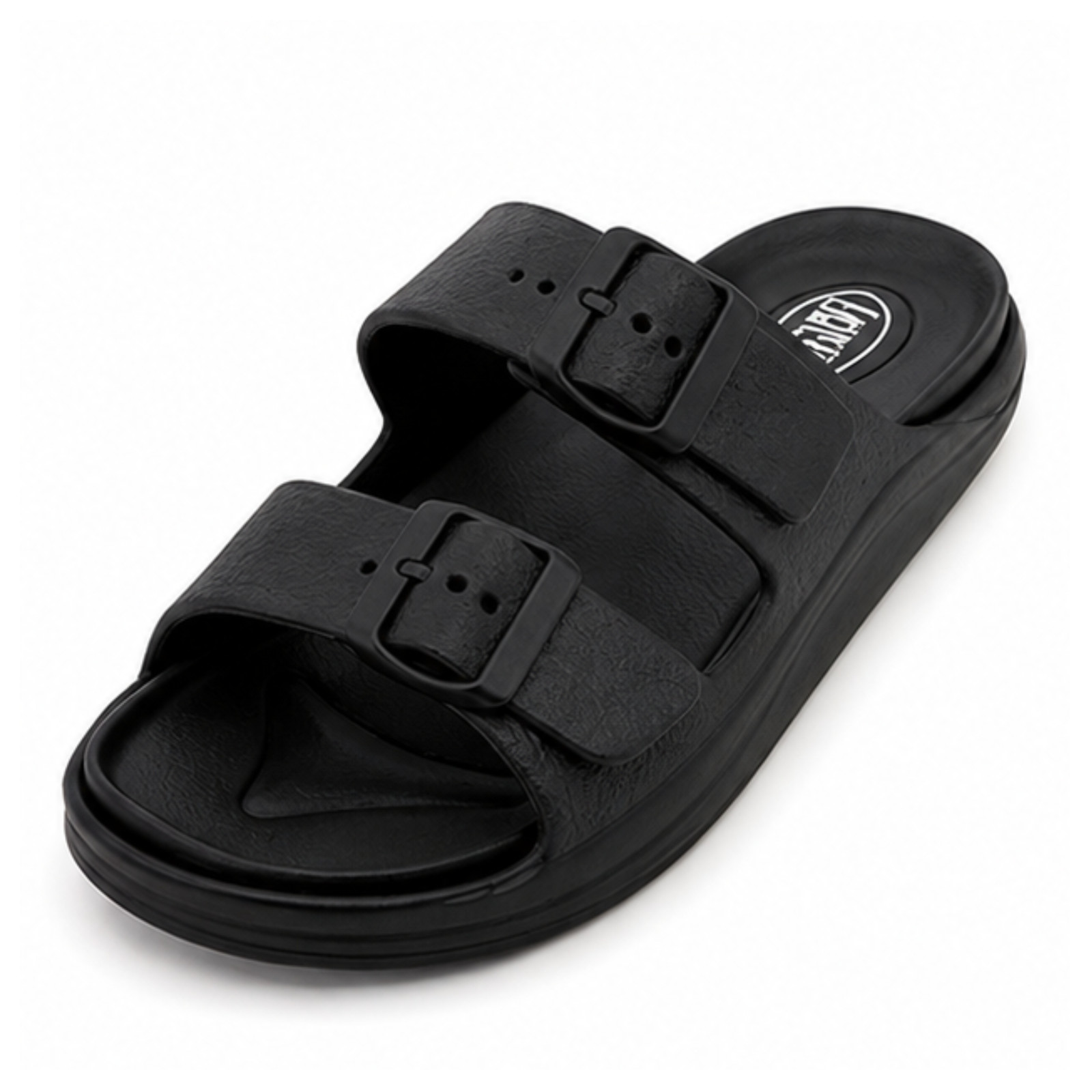 Pillow Slides Anti-Slip Sandals Double Buckle Cloud Slippers Home Outdoor adjust
