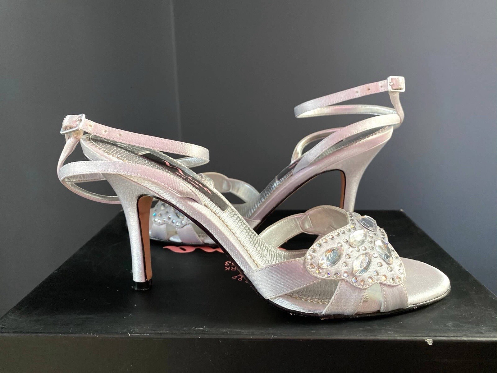 Nina Strappy Open Toe Heel Virtue Silver Jewels Royal 8M Wedding Birthday
