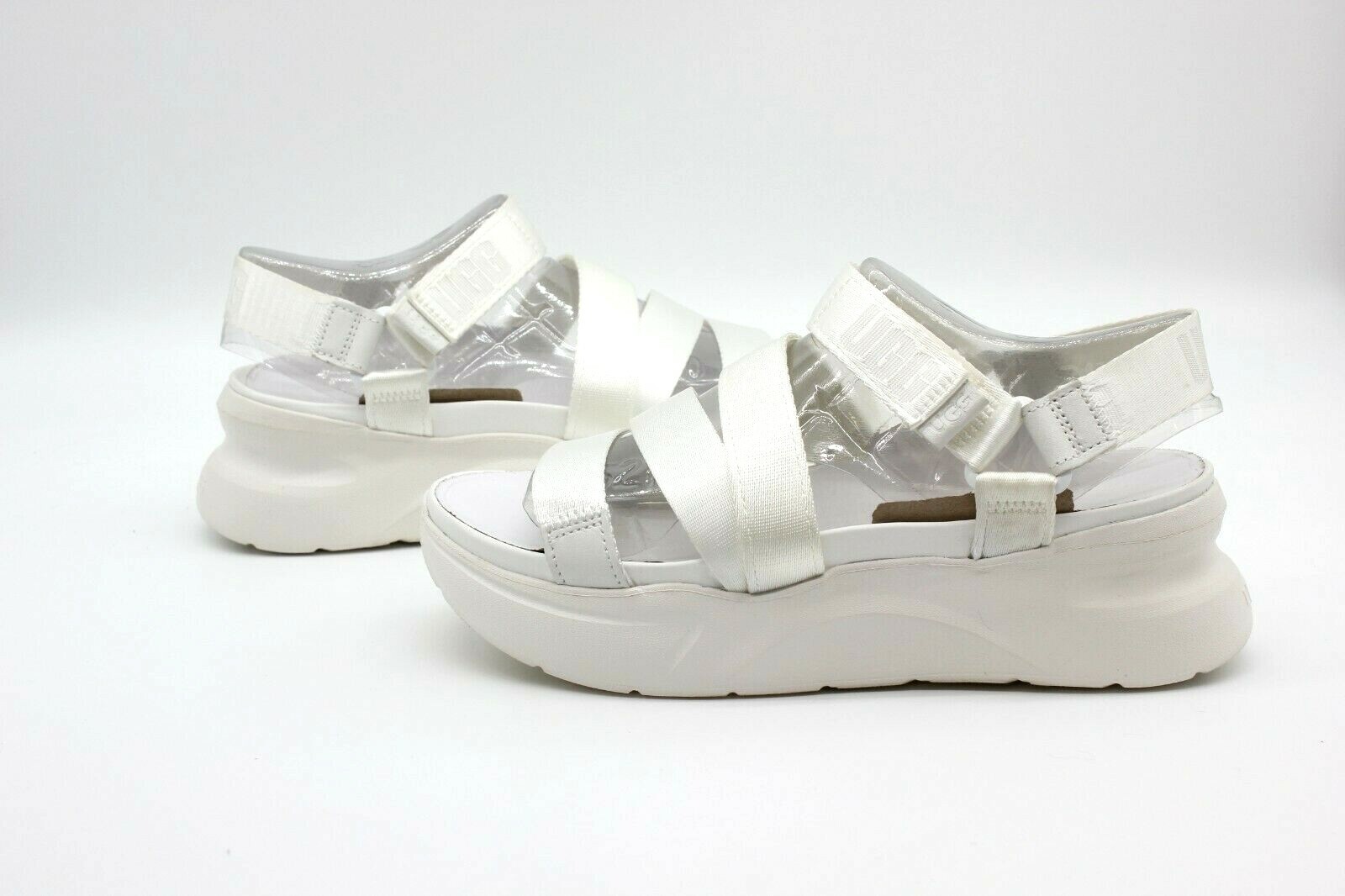 UGG LA Shores Sandal Strappy Platform White Color Size 9.5 US