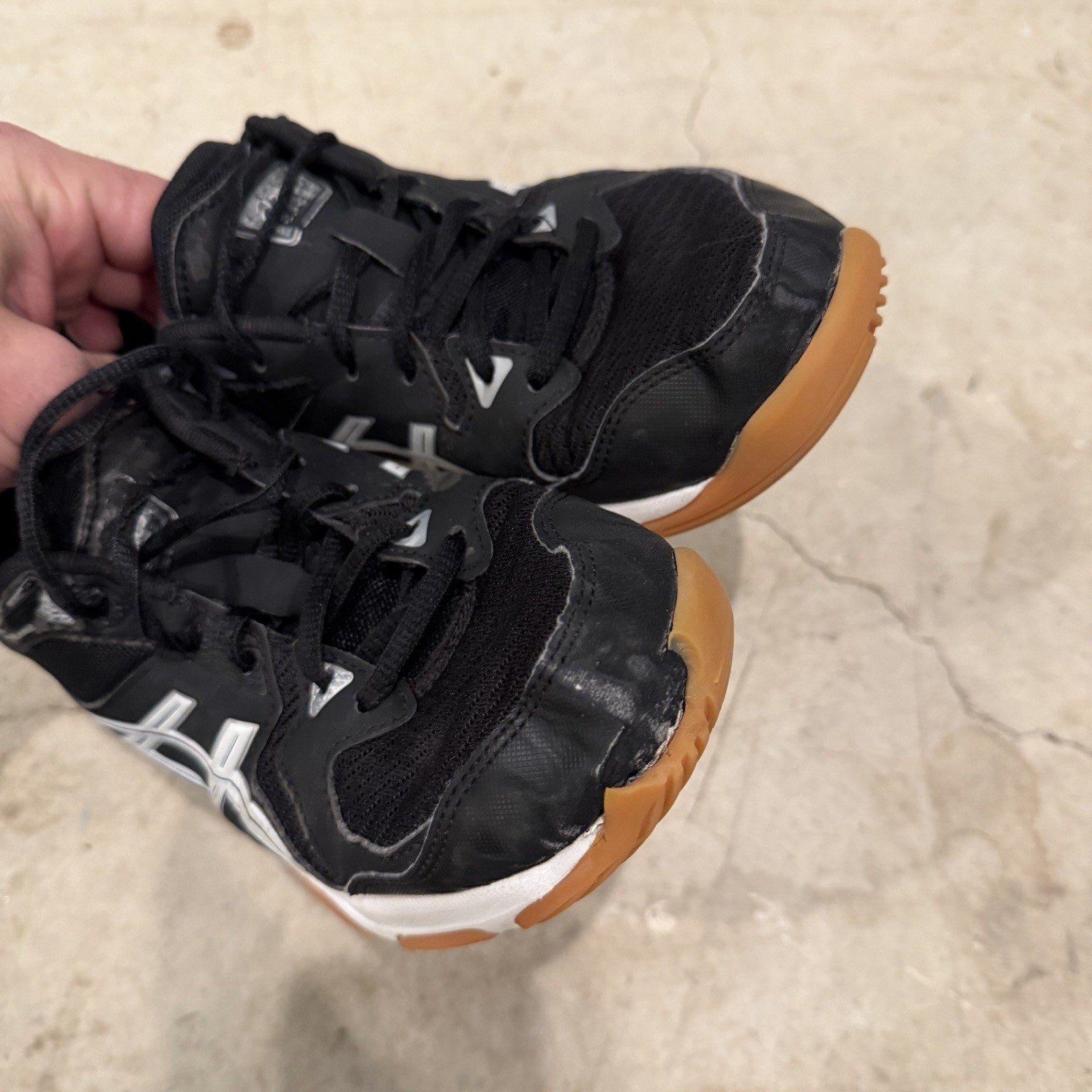 Asics Shoes Womens 8 Black Gel Rocket 10 Running Sneakers Mesh Athletic 1072A056