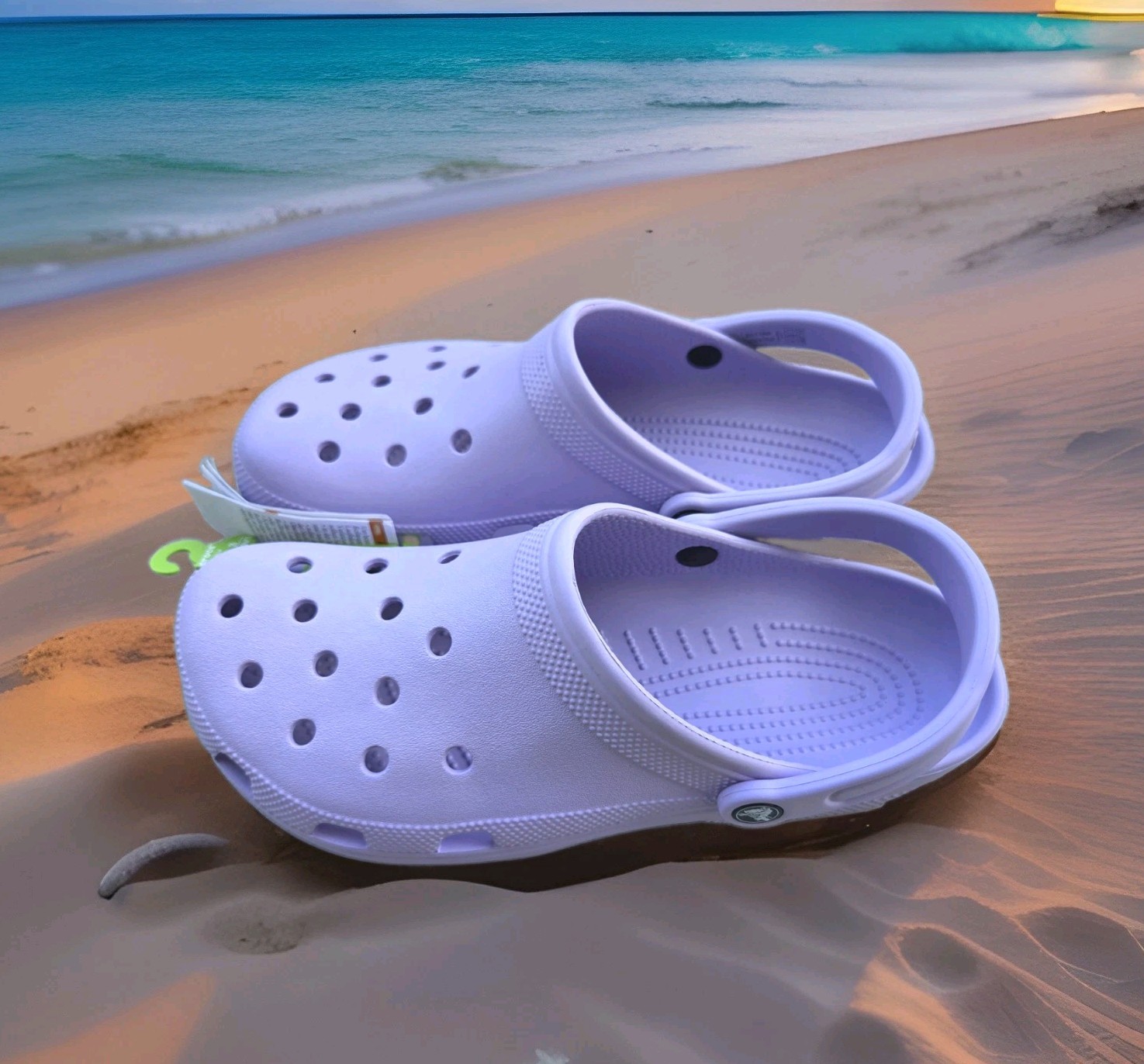 NWT Size 13 Womens Classic Crocs Purple Lavender Clogs Shoes Slip On Slingback