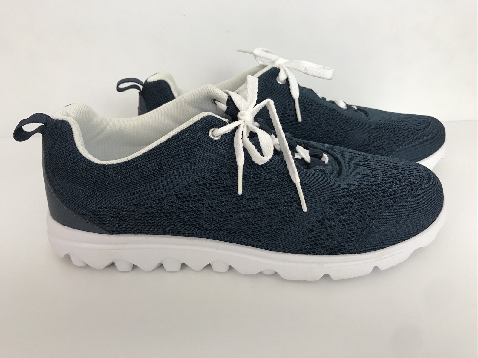 Propet TravelActiv Sneakers W5102 Navy Blue Comfort Walking Casual Shoes Size 8