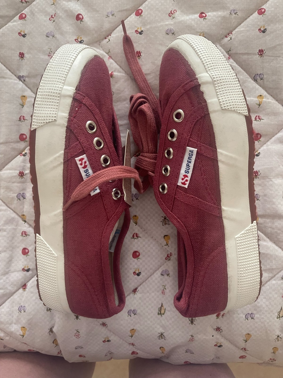 Superga Linen Classic Sneakers Trainers Size IT 36