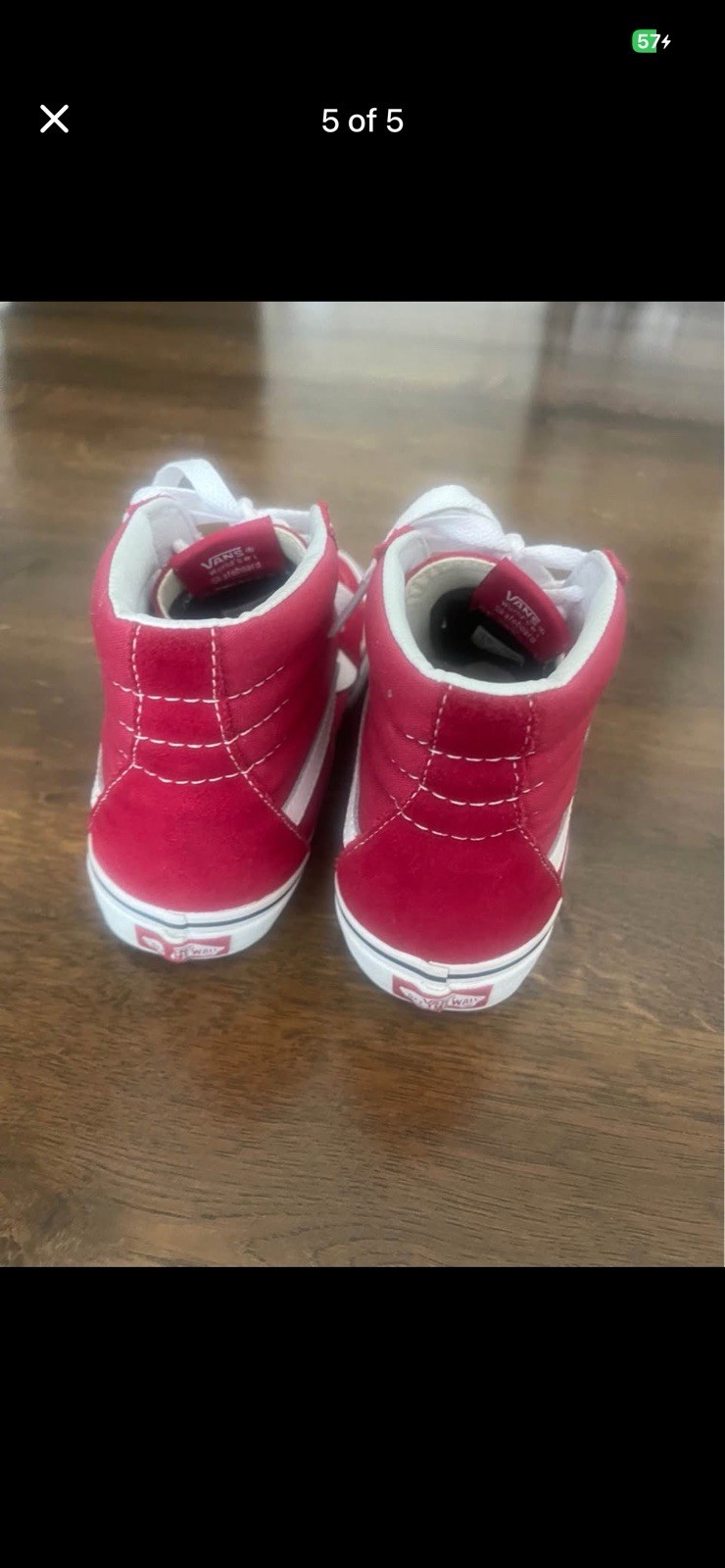 High top Vans (7 Women’s/5.5 Men’s)