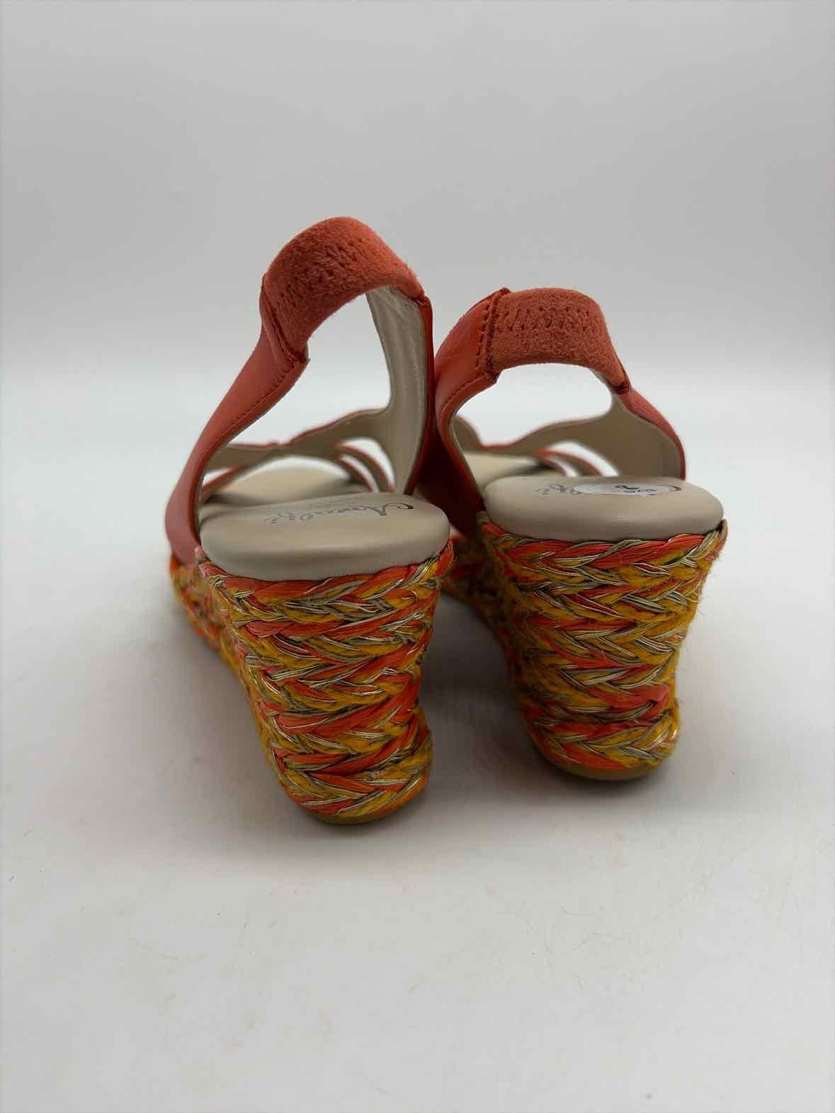 Amalfi Orange Size 8 Espadrille Sandals