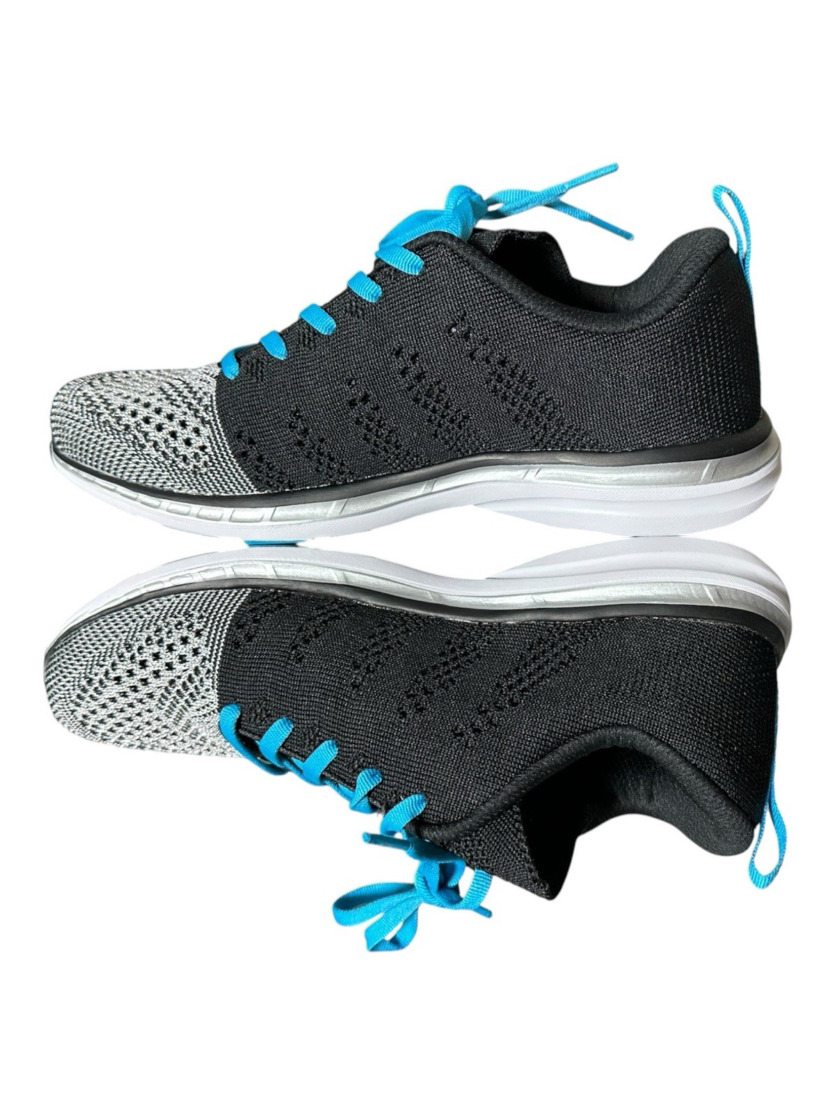 APL texhloom pro w 0819XC Silver And Black Women’s Running Shoes 8.5 NWOB
