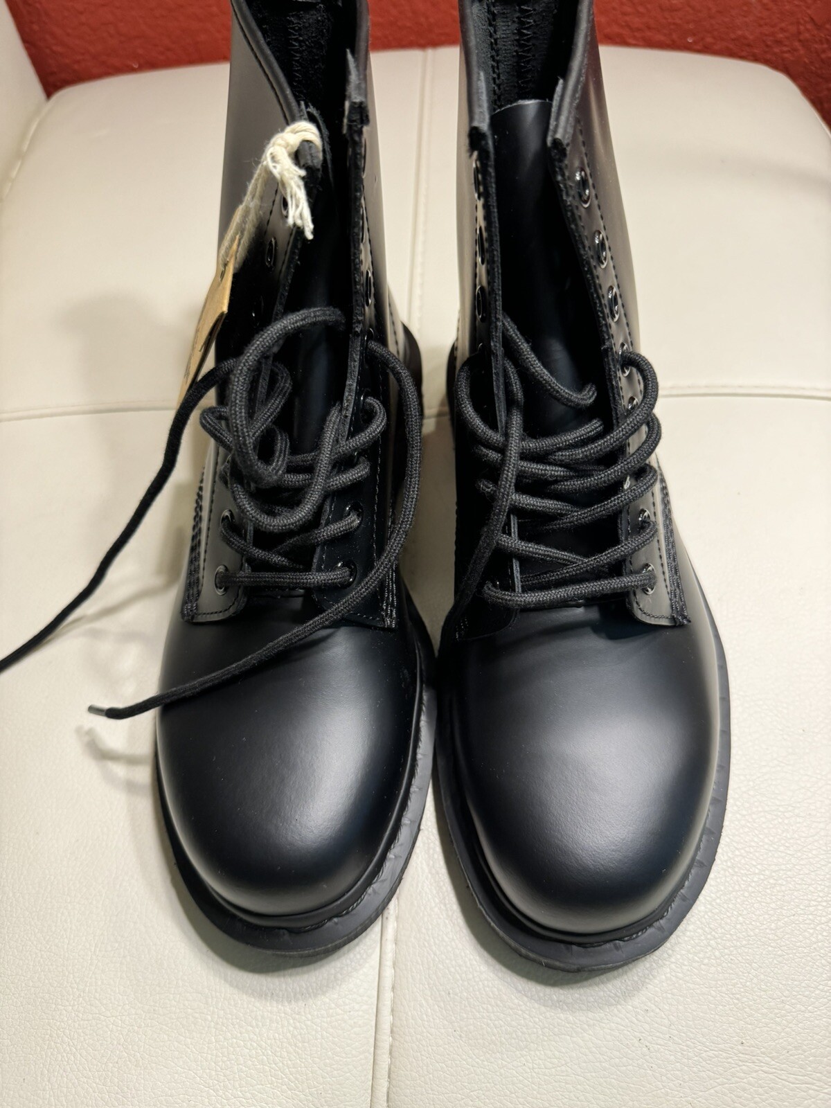 Dr martens 1460 MONO SMOOTH LEATHER LACE UP BOOTS Size 9 Women 8 Men