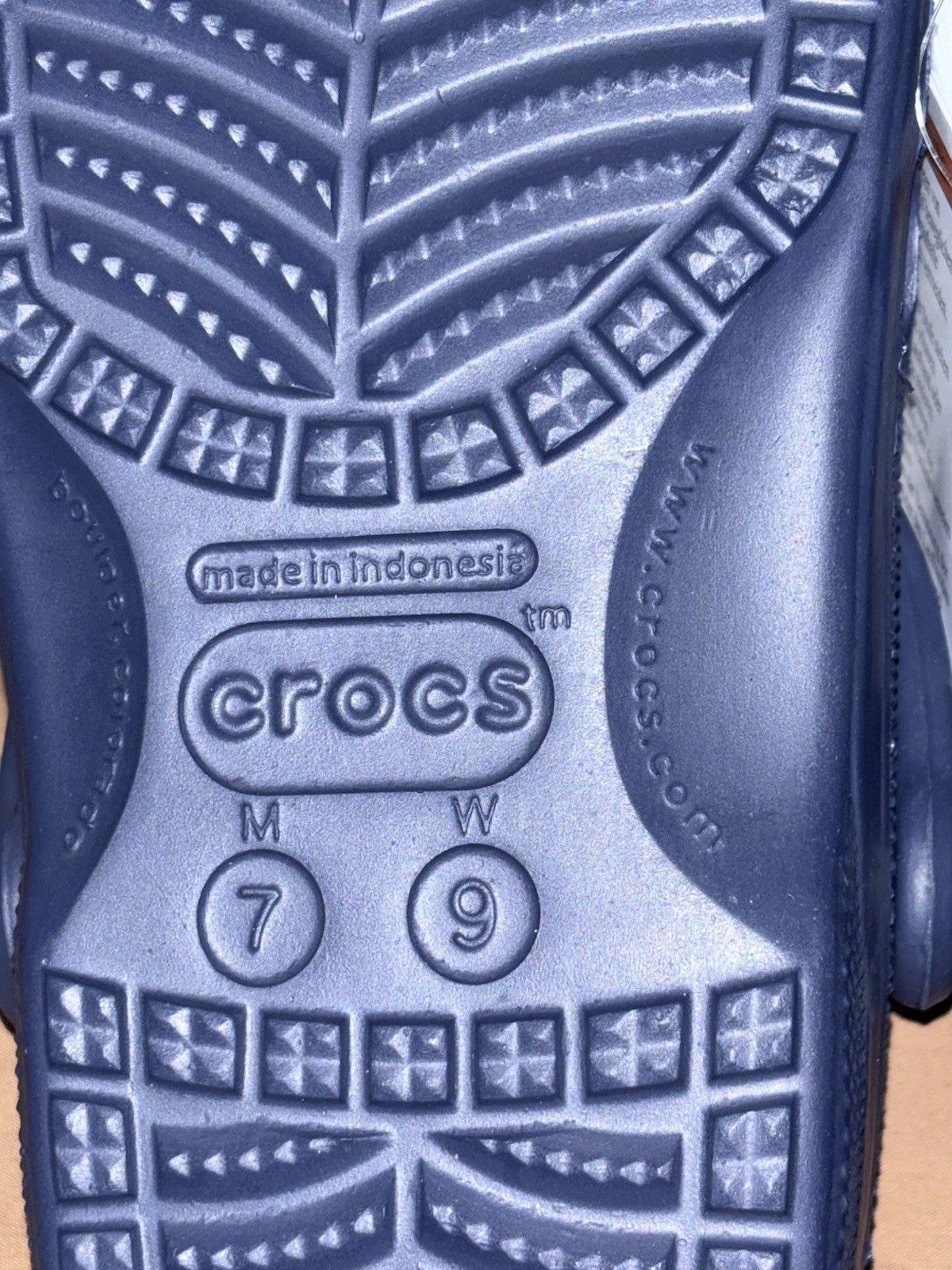 Crocs Baya Navy Comfort Clogs US Mens Size 7 W size 9 Unisex Adults 10126-410