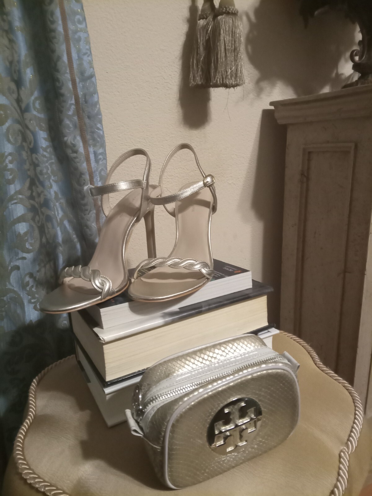 Stuart Weitzman Twistie Sandal Leather Ankle Strap High Heels Size 9.5 $295