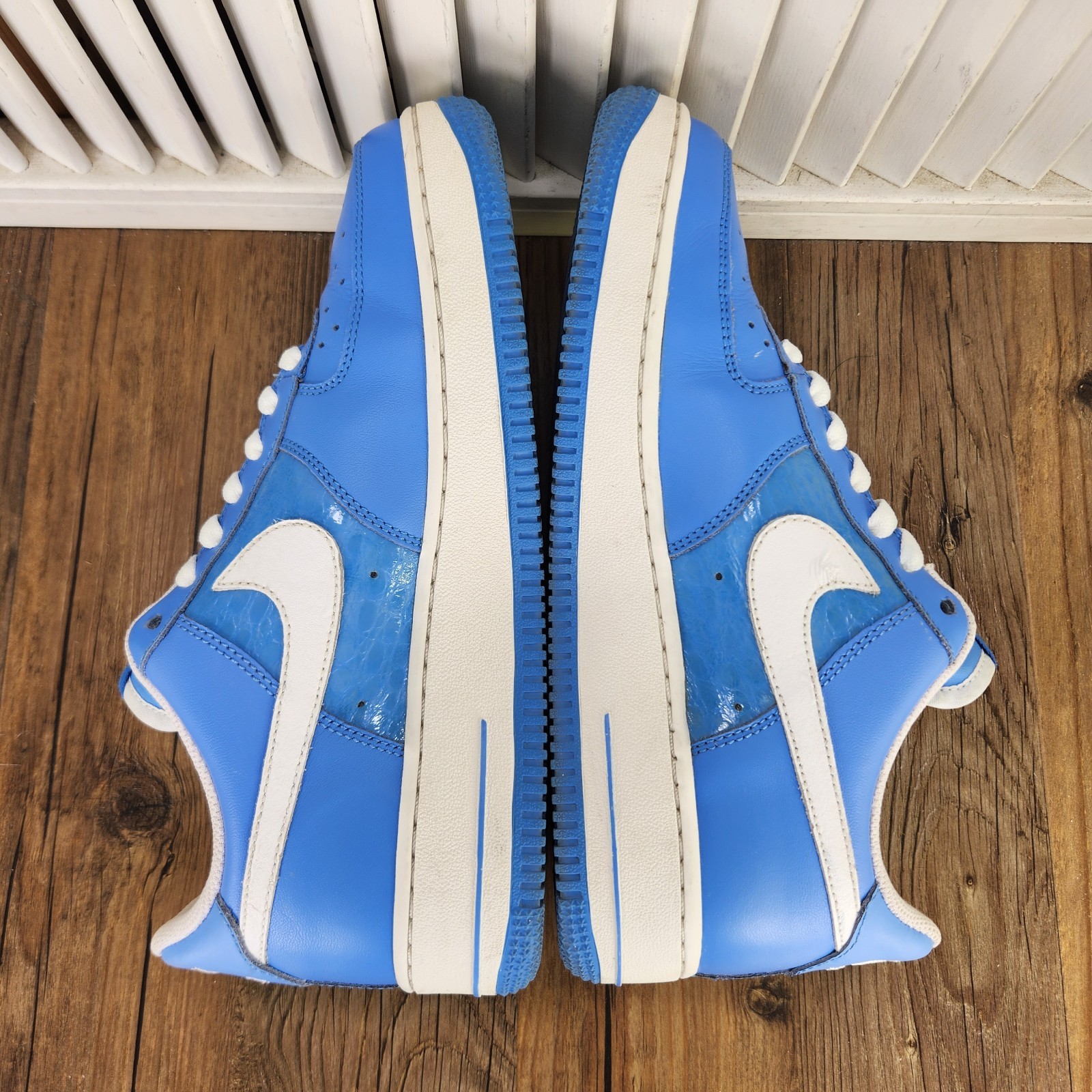 Nike Air Force 1 Low 2008 Sneaker Womens Sz 7.5 University Blue Shoes 315115-414