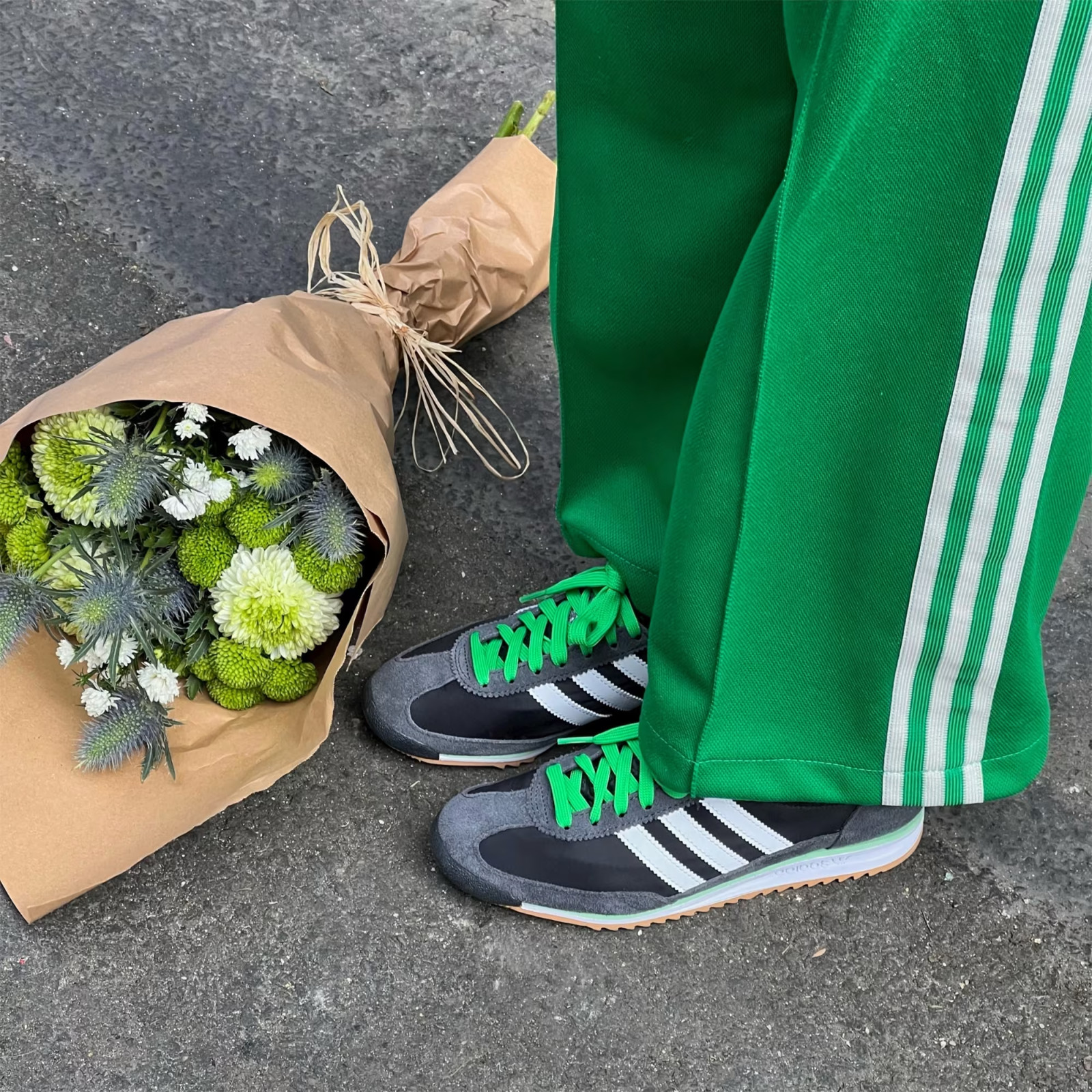 Adidas Women’s SL 72 OG ‘Black Carbon Green’ Shoes JH7390