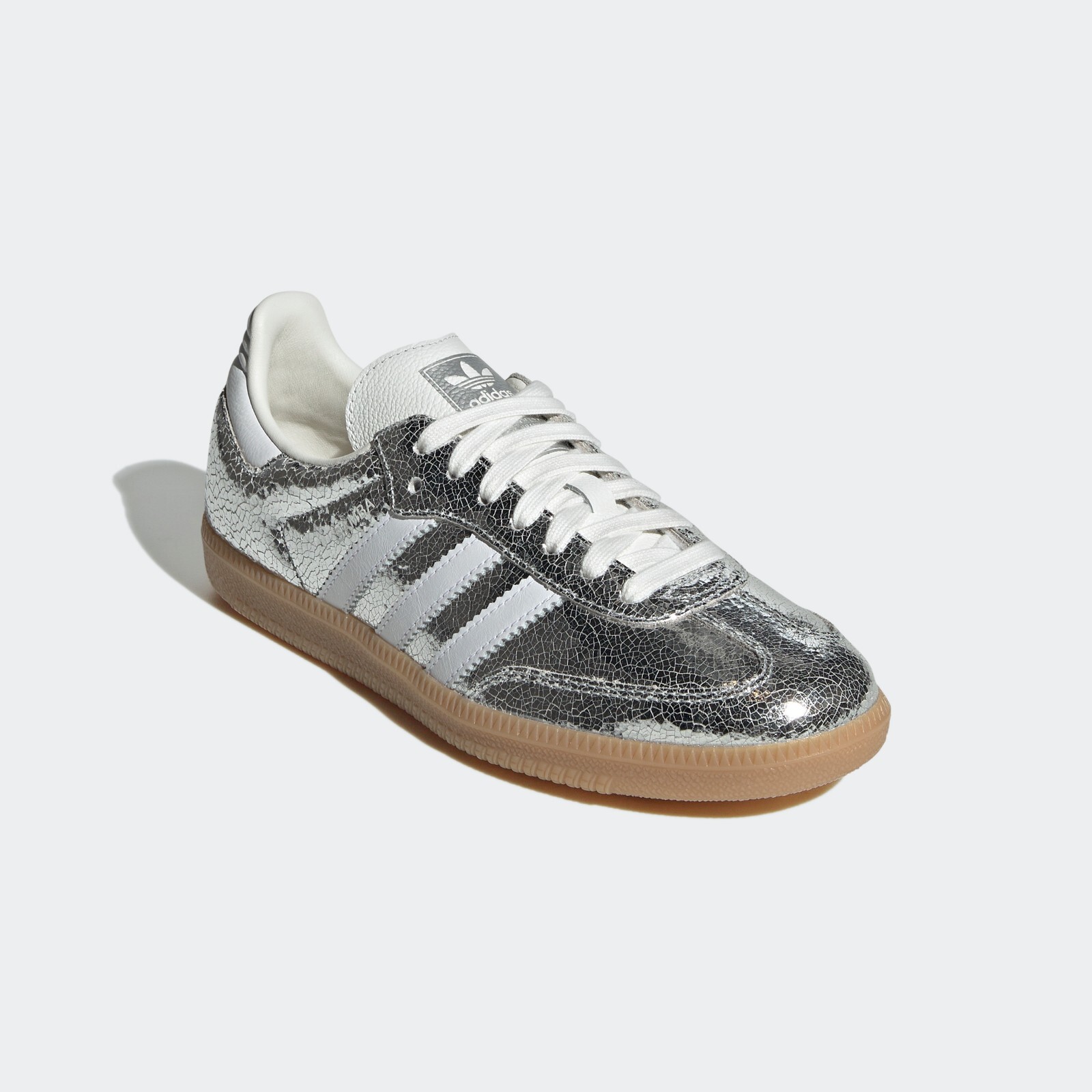 Adidas Originals Samba OG Silver Metallic White Gum Lifestyle New Women JR0035
