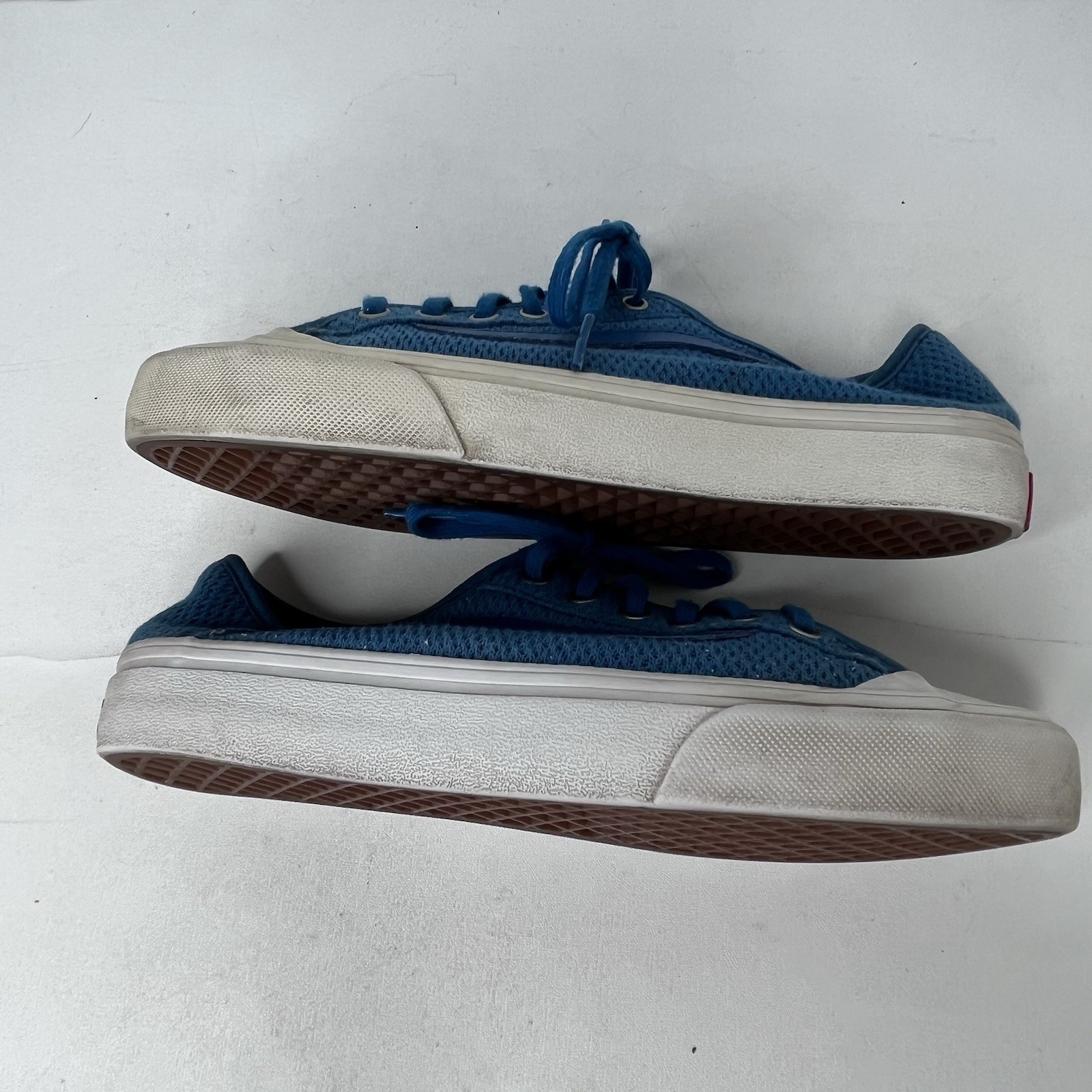Vans Positive Vibes Warriors Blue Mesh Ultracush Skate Shoes Womens Size 7.5