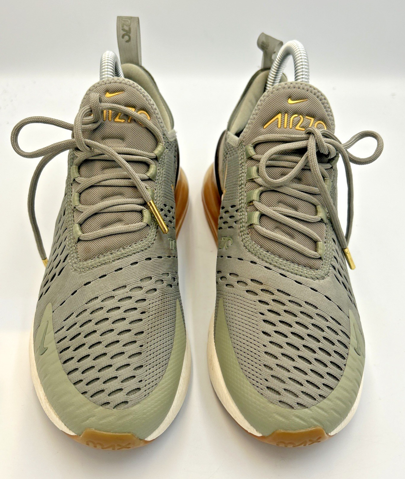 Nike Air Max 270 Dark Stucco/Gold AV 4827-001 Women’s 8 Excellent Condition