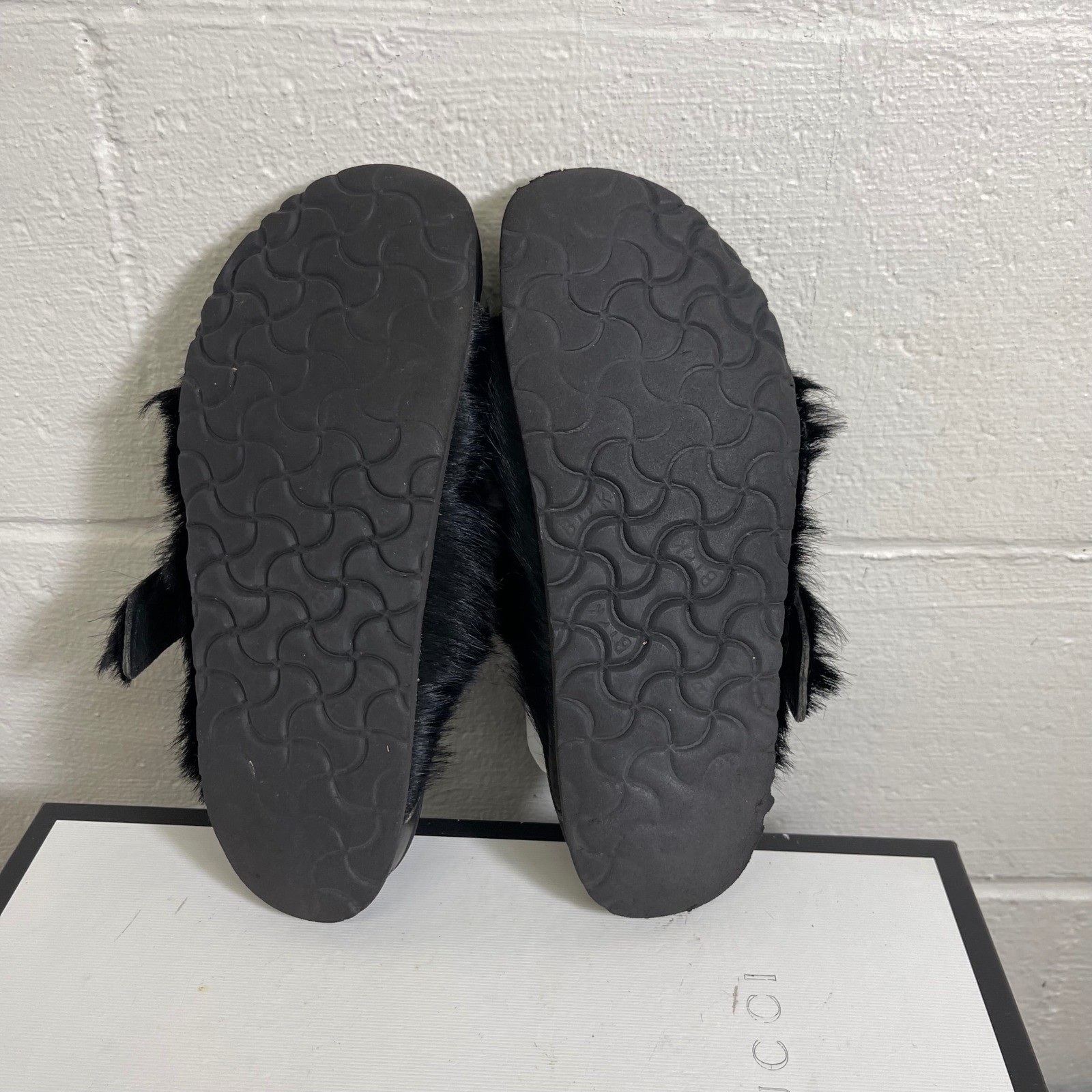 Rick Owens x Birkenstock Arizona Calf Hair Sandals Women’s 38 EU/7 US Narrow