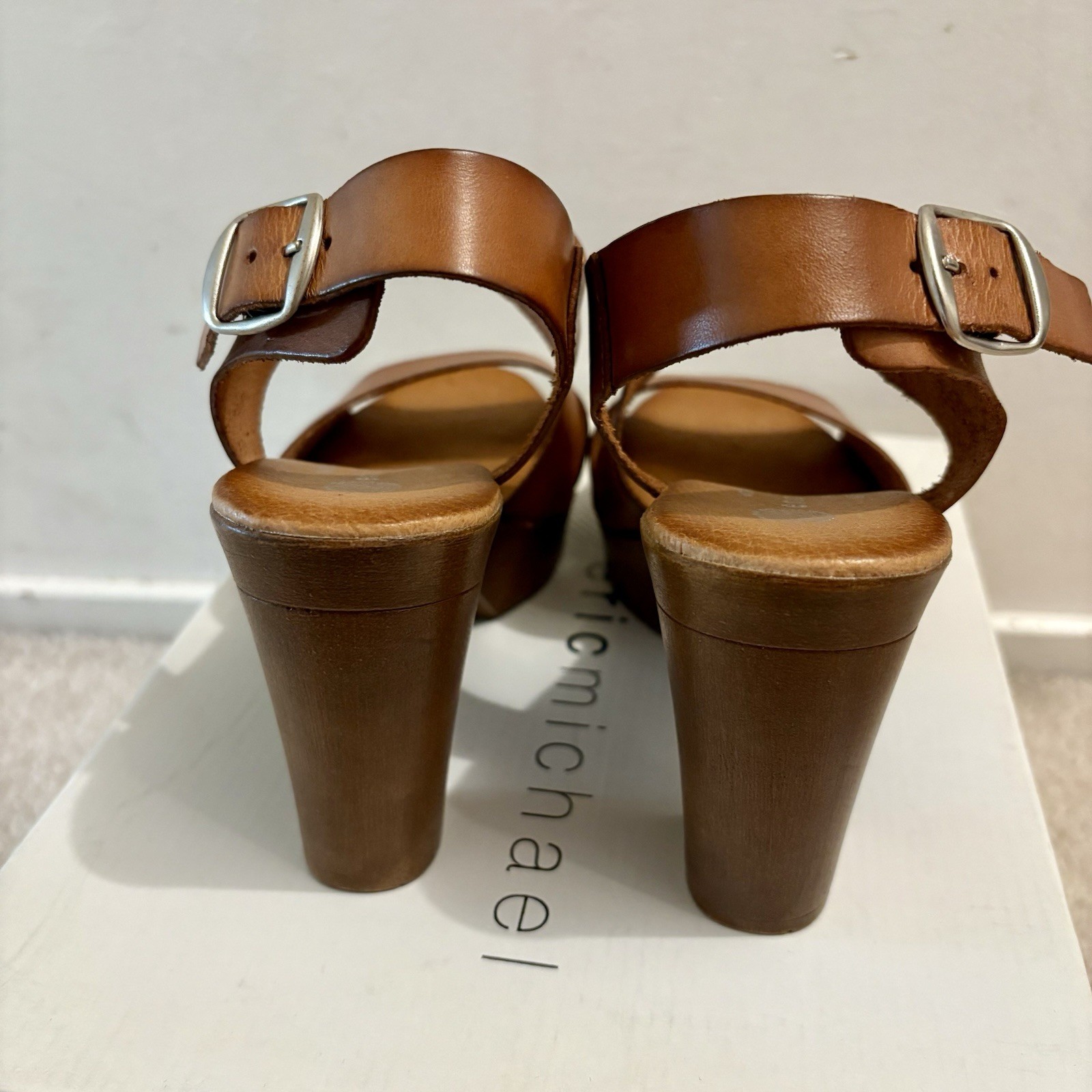 NIB Eric Micheal Ginger Made In Italy platform comfort Sandal Women’s Size 6